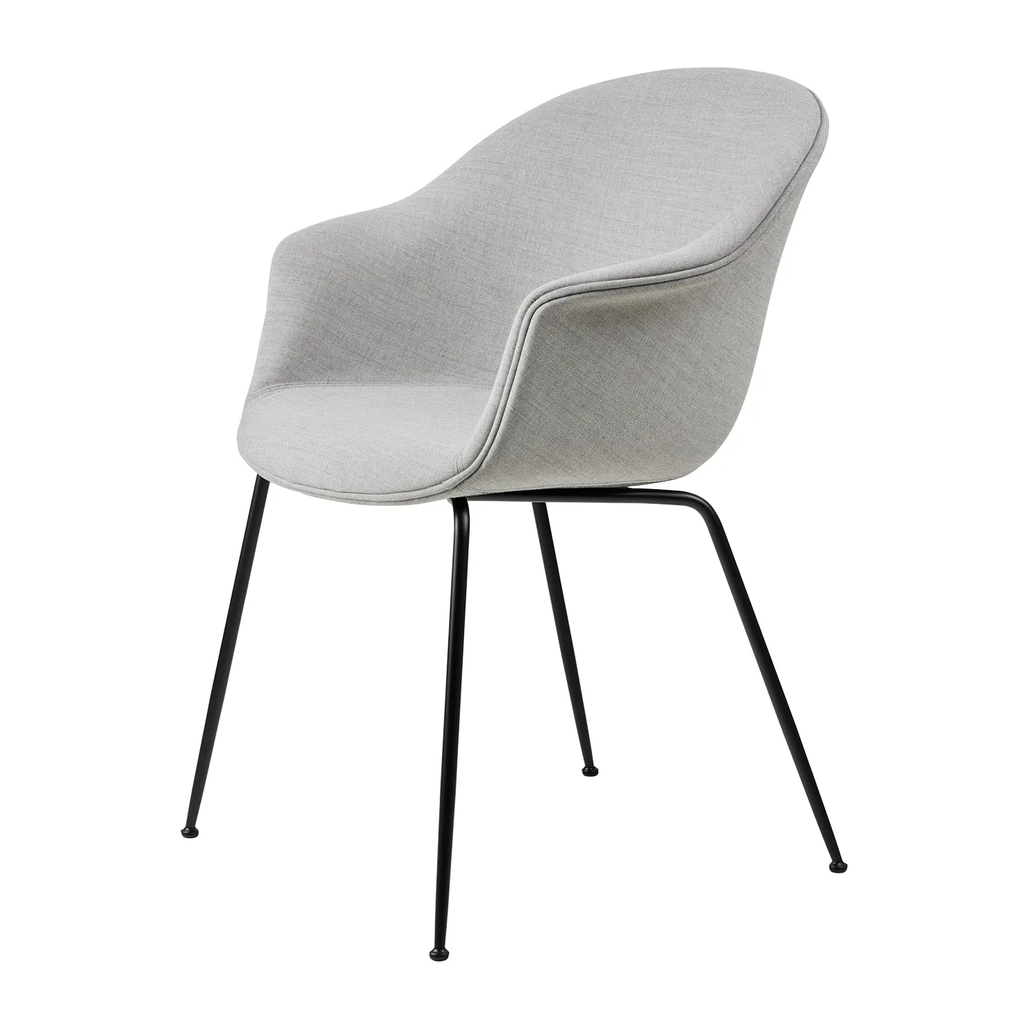 GUBI Bat Dining Chair Fully Upholstered -tuoli Remix 3 nro 123-black