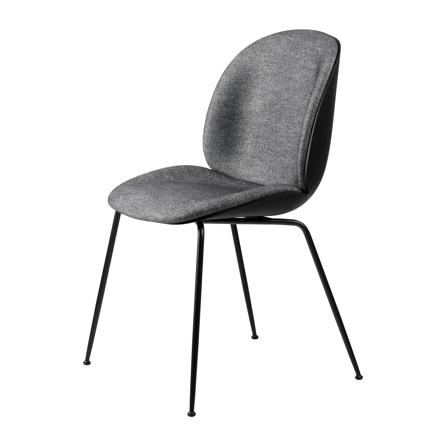 GUBI Beetle tuoli mustat jalat Plain 0023-black