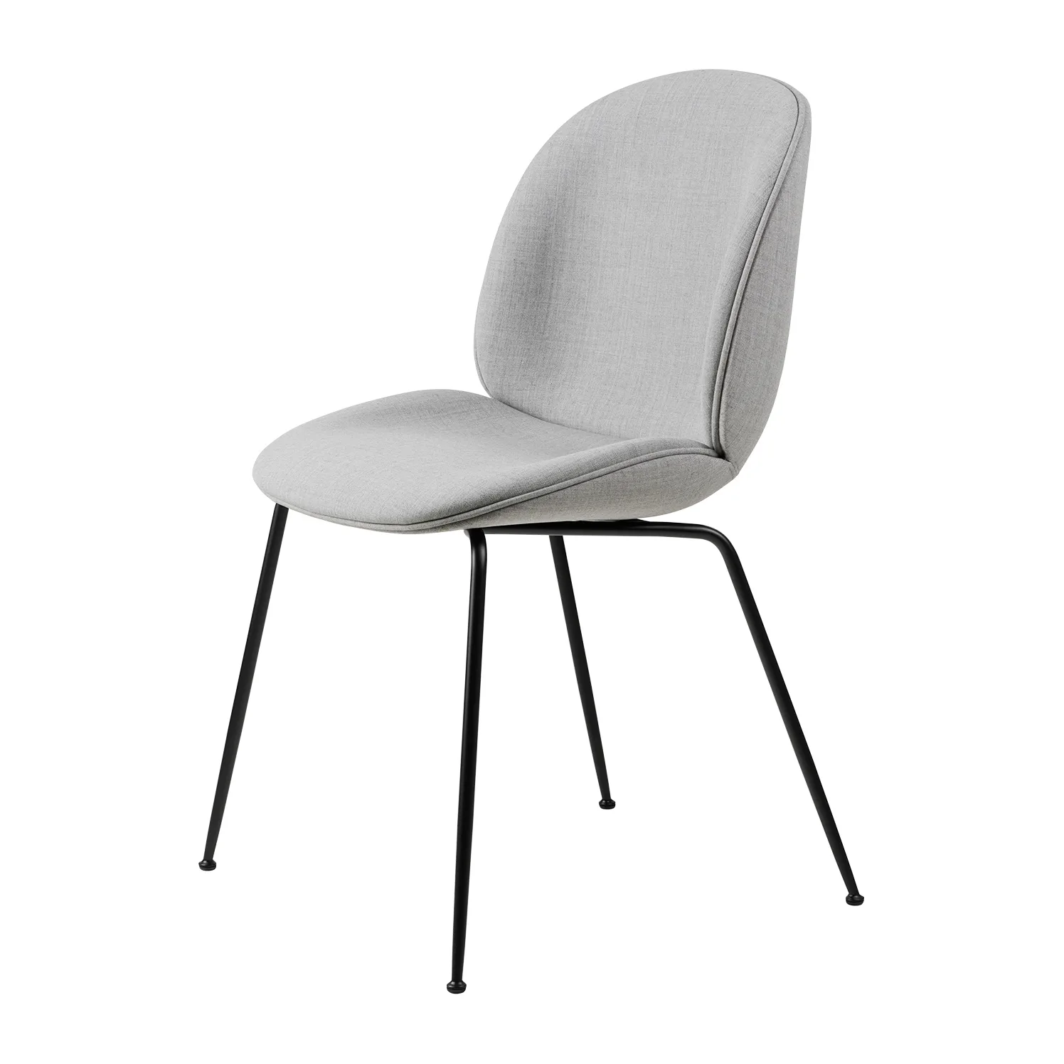 GUBI Beetle dining chair fully upholstered conic base Remix 3 nro 123-black