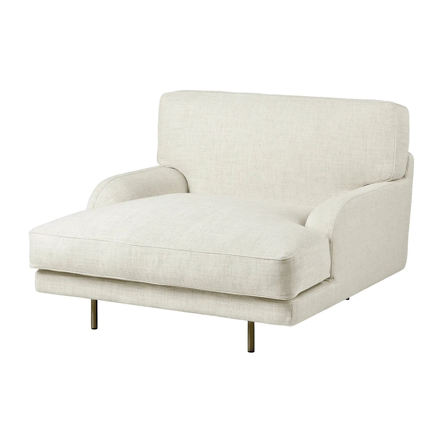 GUBI Flaneur lounge-nojatuoli Indianskop 15-antique brass
