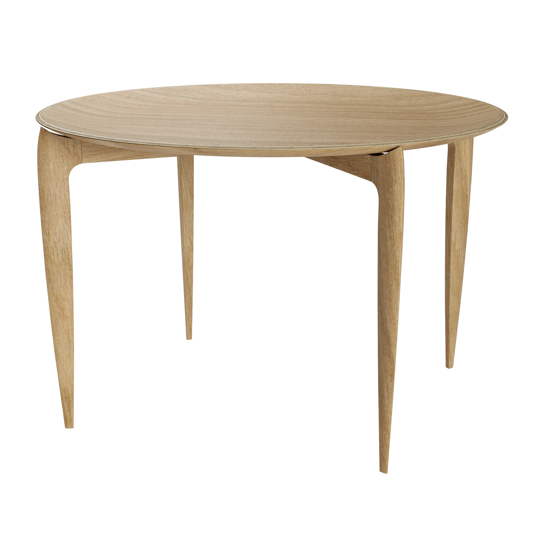 Fritz Hansen Taitettava tarjoilupöytä Ø 60 cm Oiled oak