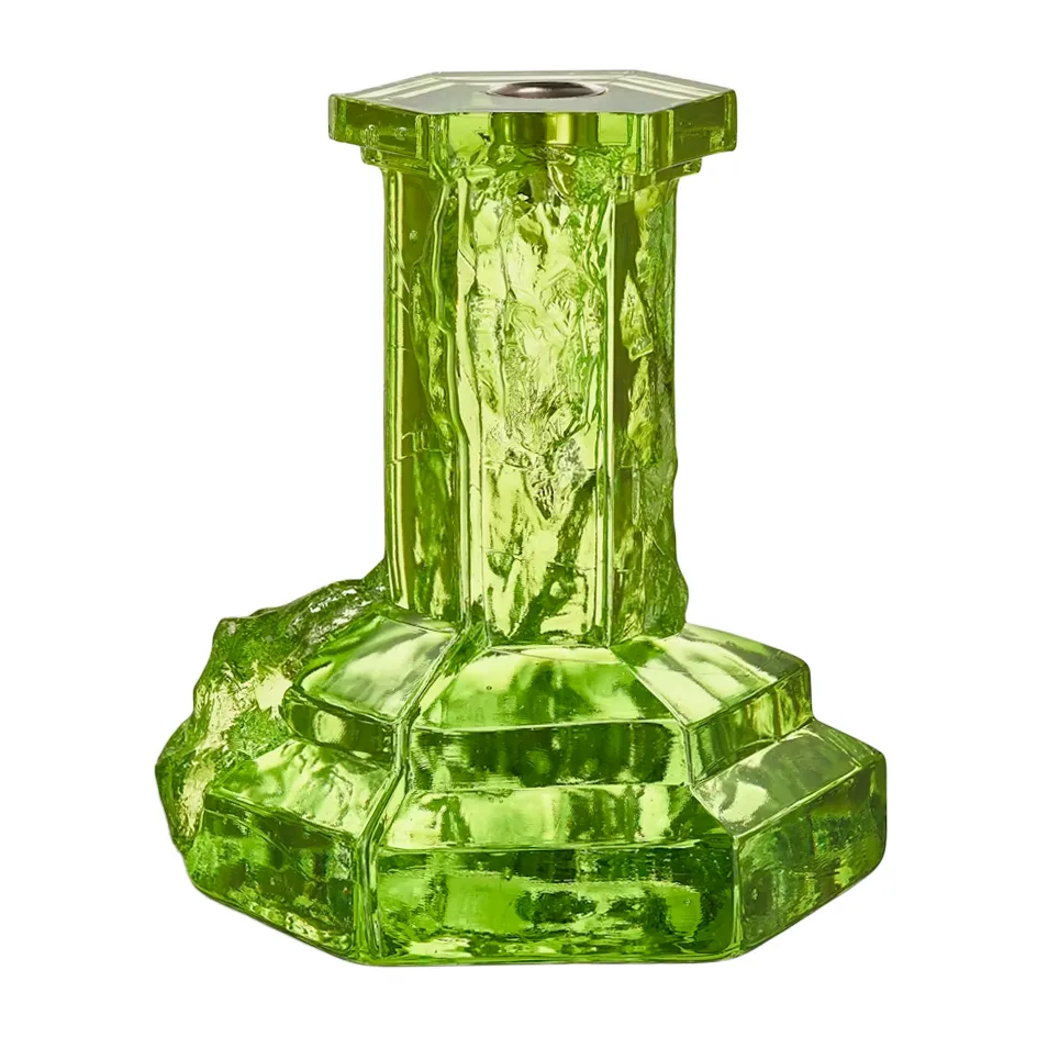 Kosta Boda Rocky Baroque -kynttilänjalka 175 mm Kryptoniitti