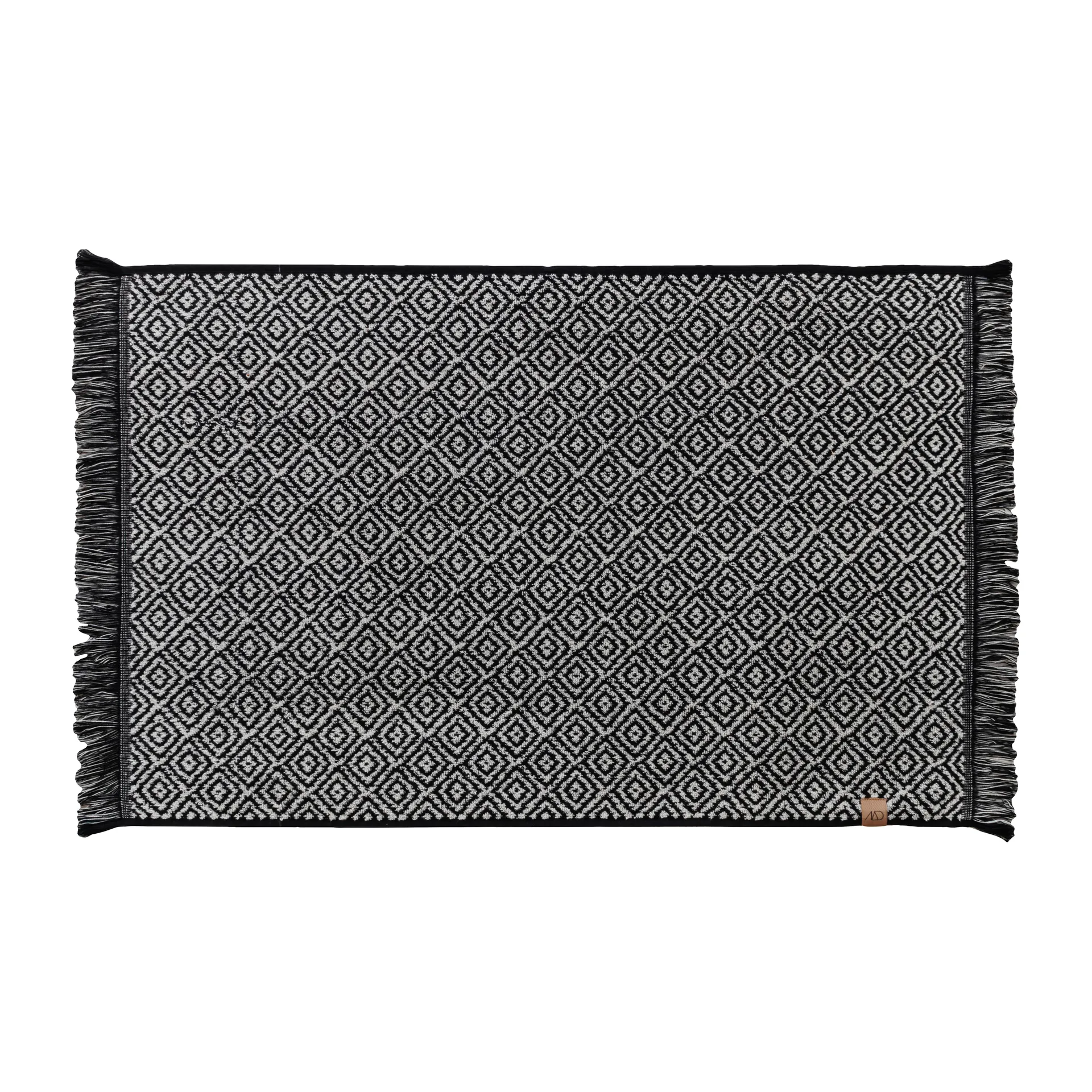 Mette Ditmer Morocco kylpyhuoneen matto 50 x 80 cm Black-white