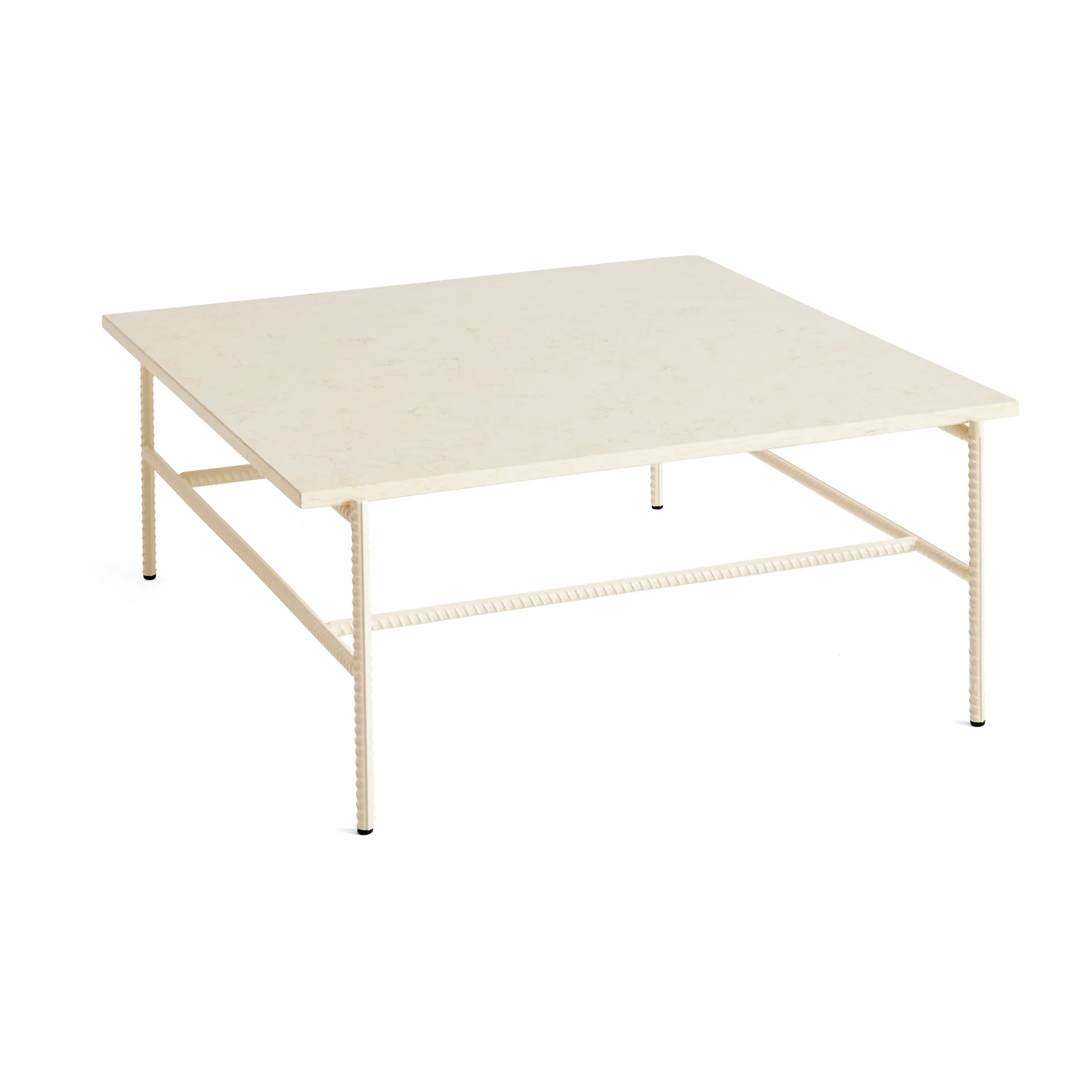 HAY Rebar sohvapöytä 80x84x33 cm Beige marble-alabaster