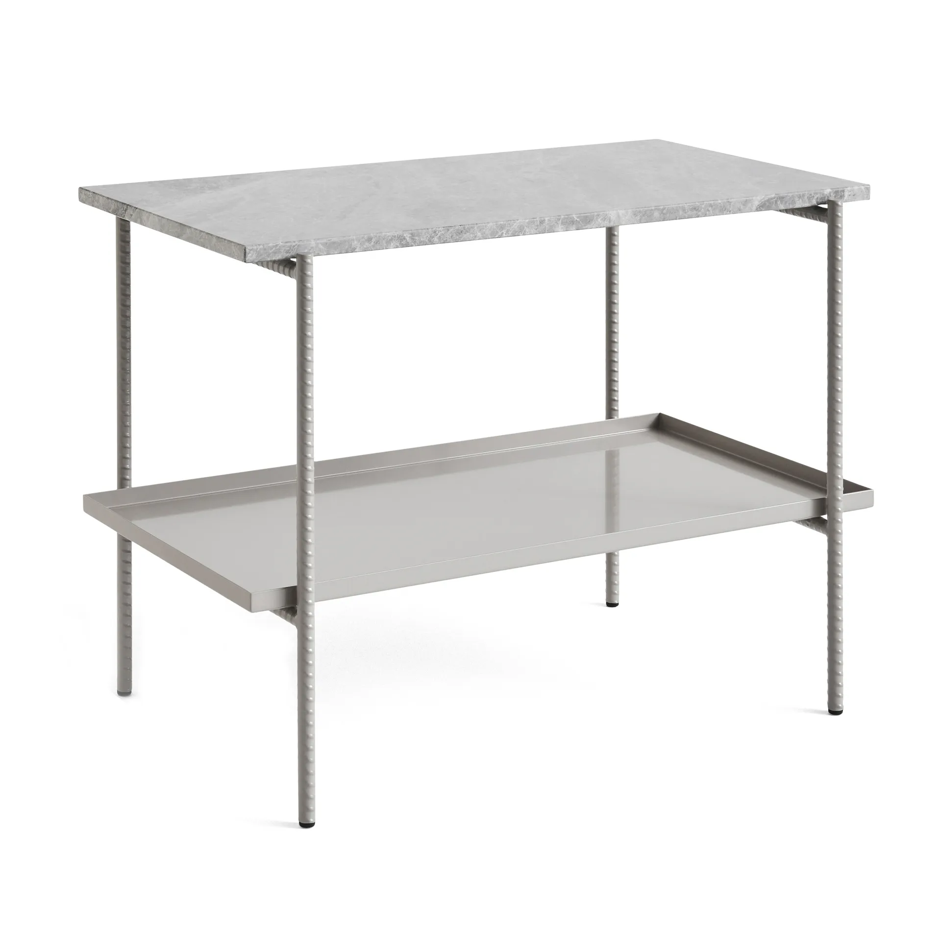 HAY Rebar sivupöytä 75x44x55 cm Grey marble-fossil