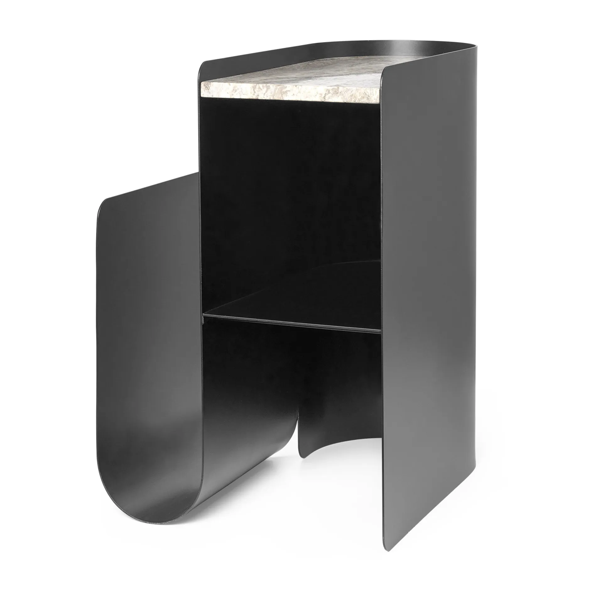 Ferm Living Vault sivupöytä 40,2 x 33,4 x 50 cm Black