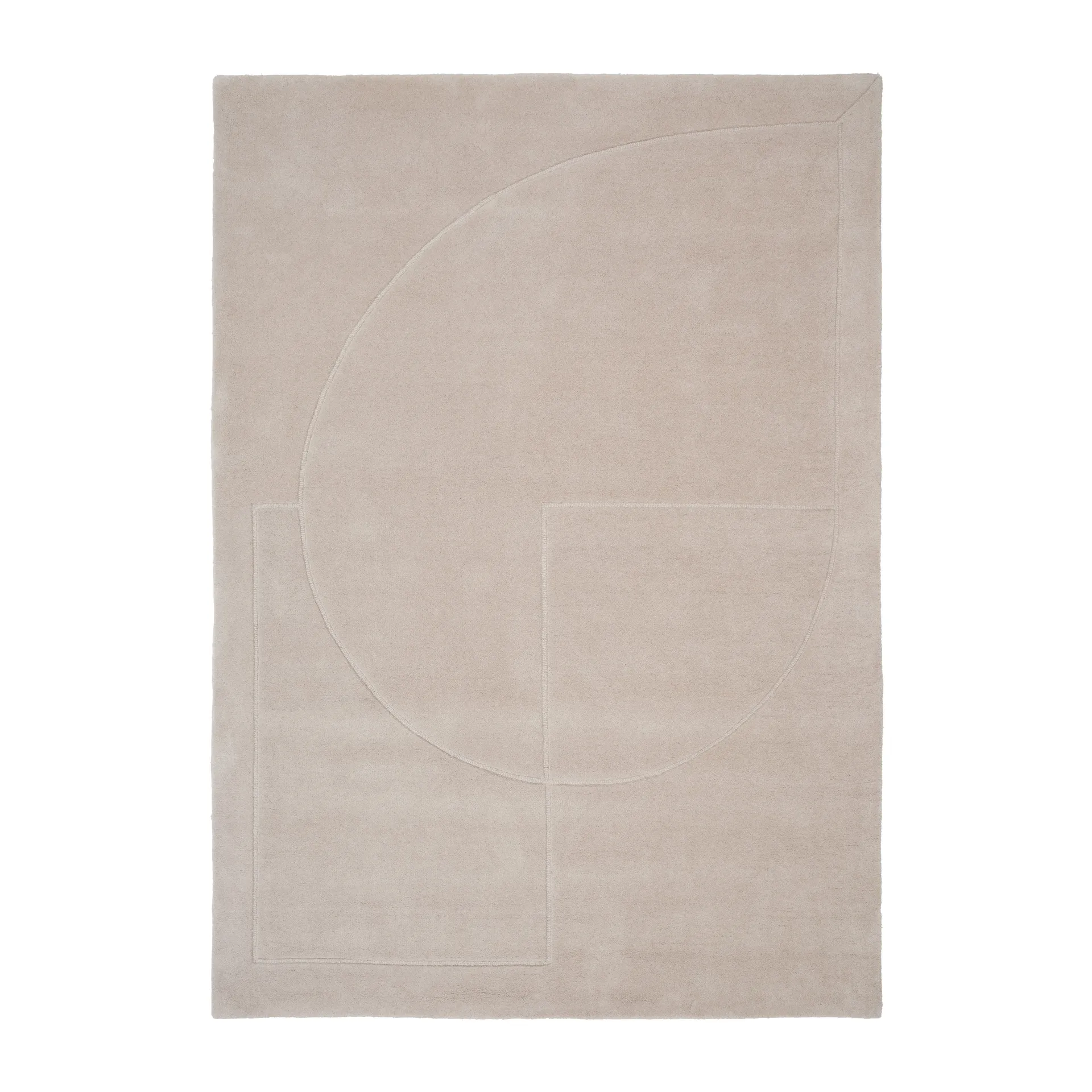 Linie Design Lineal Poem villamatto Beige, 140 x 200 cm