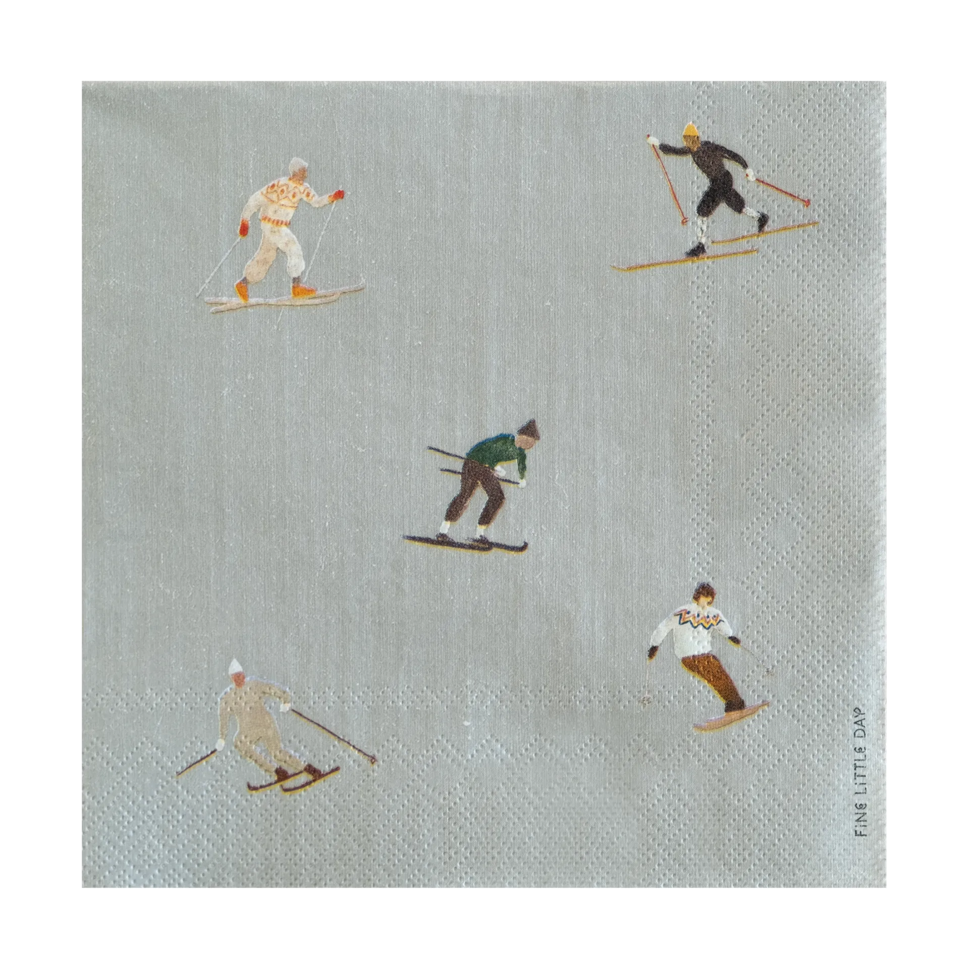 Fine Little Day Skiers lautasliina 25-pakkaus Grey