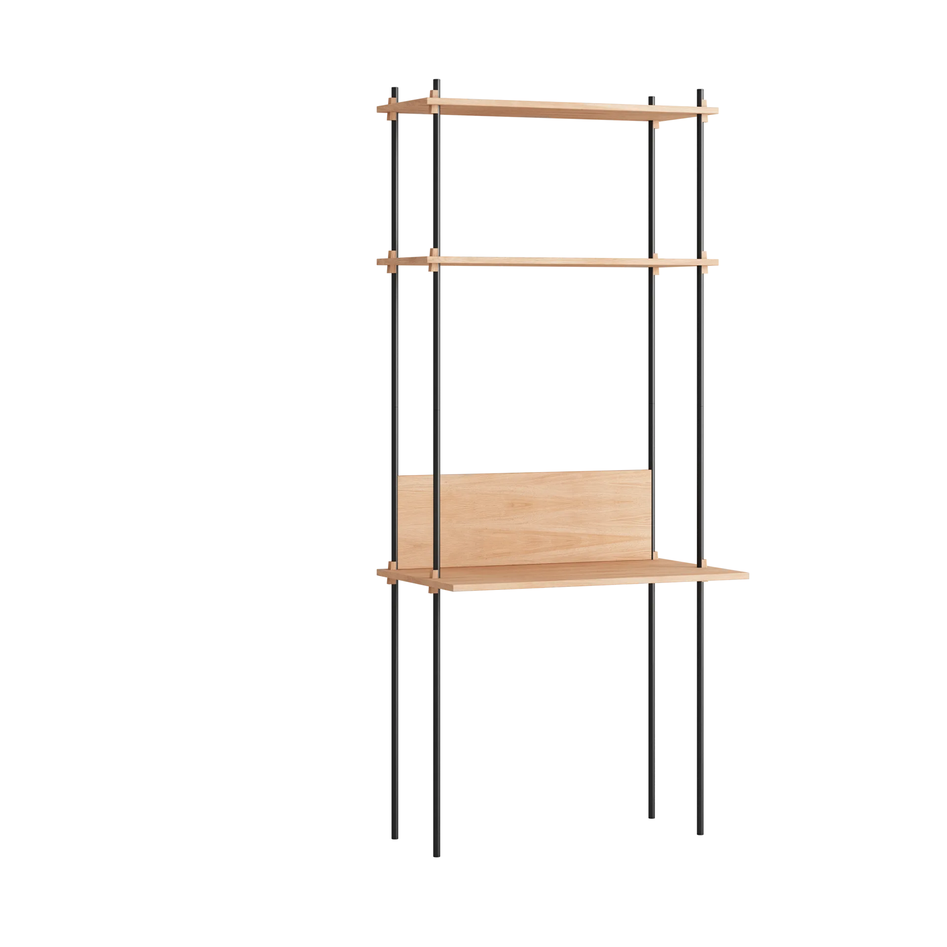 MOEBE Moebe shelving system s.200.1.D Tammi-musta