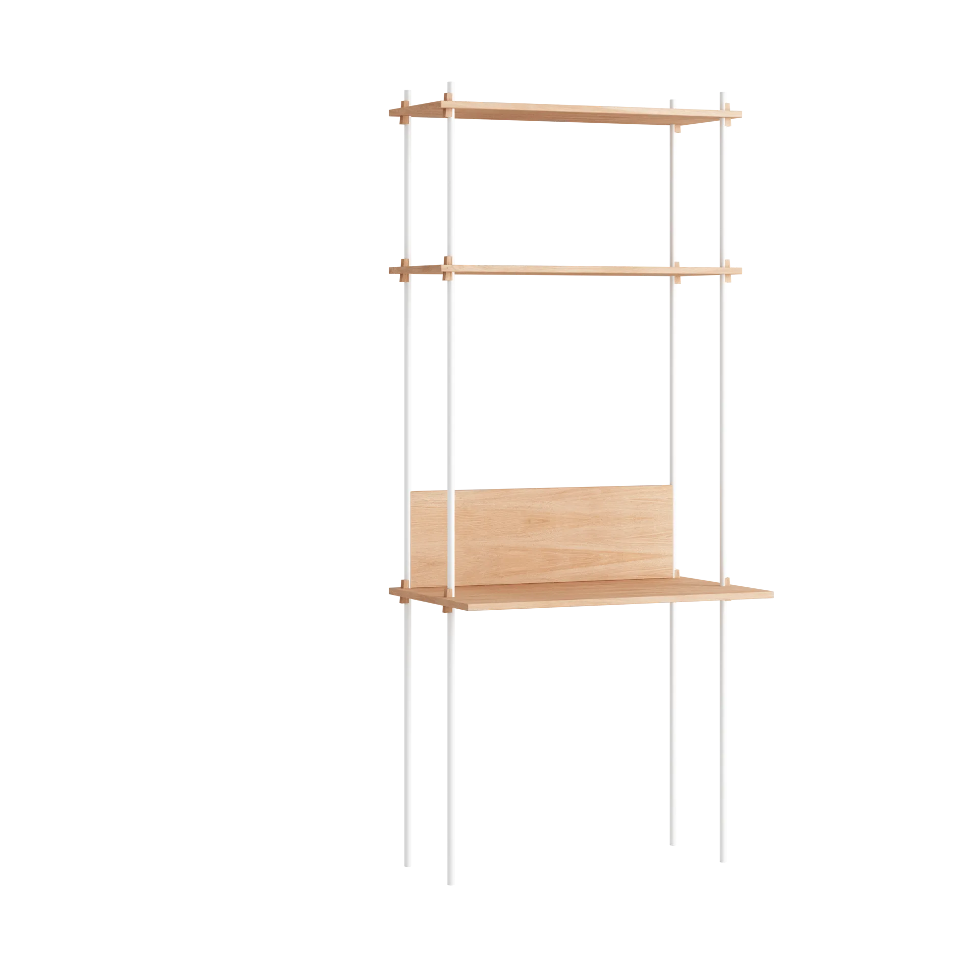 MOEBE Moebe shelving system s.200.1.D Tammi-valkoinen