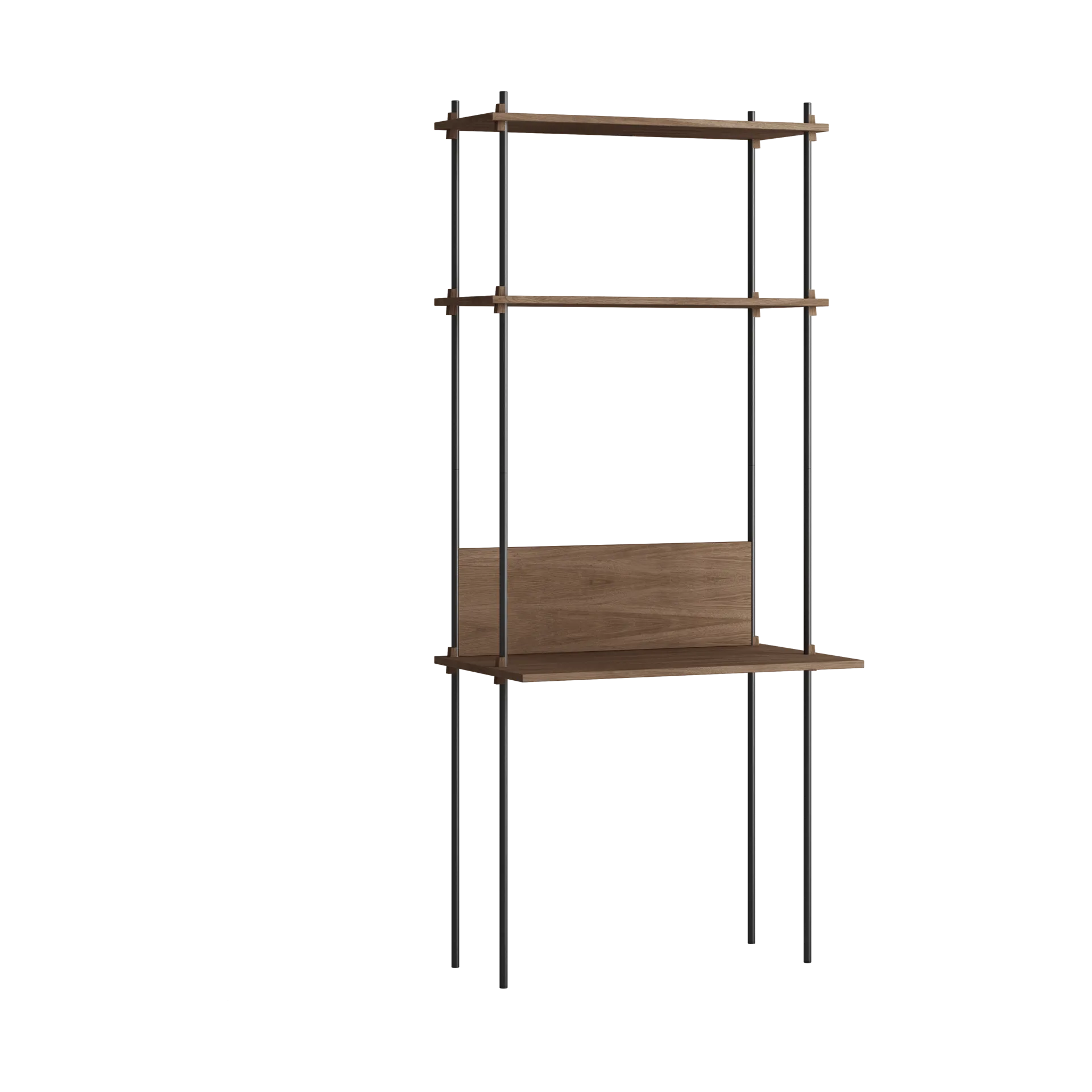 MOEBE Moebe shelving system s.200.1.D Poltettu tammi-musta