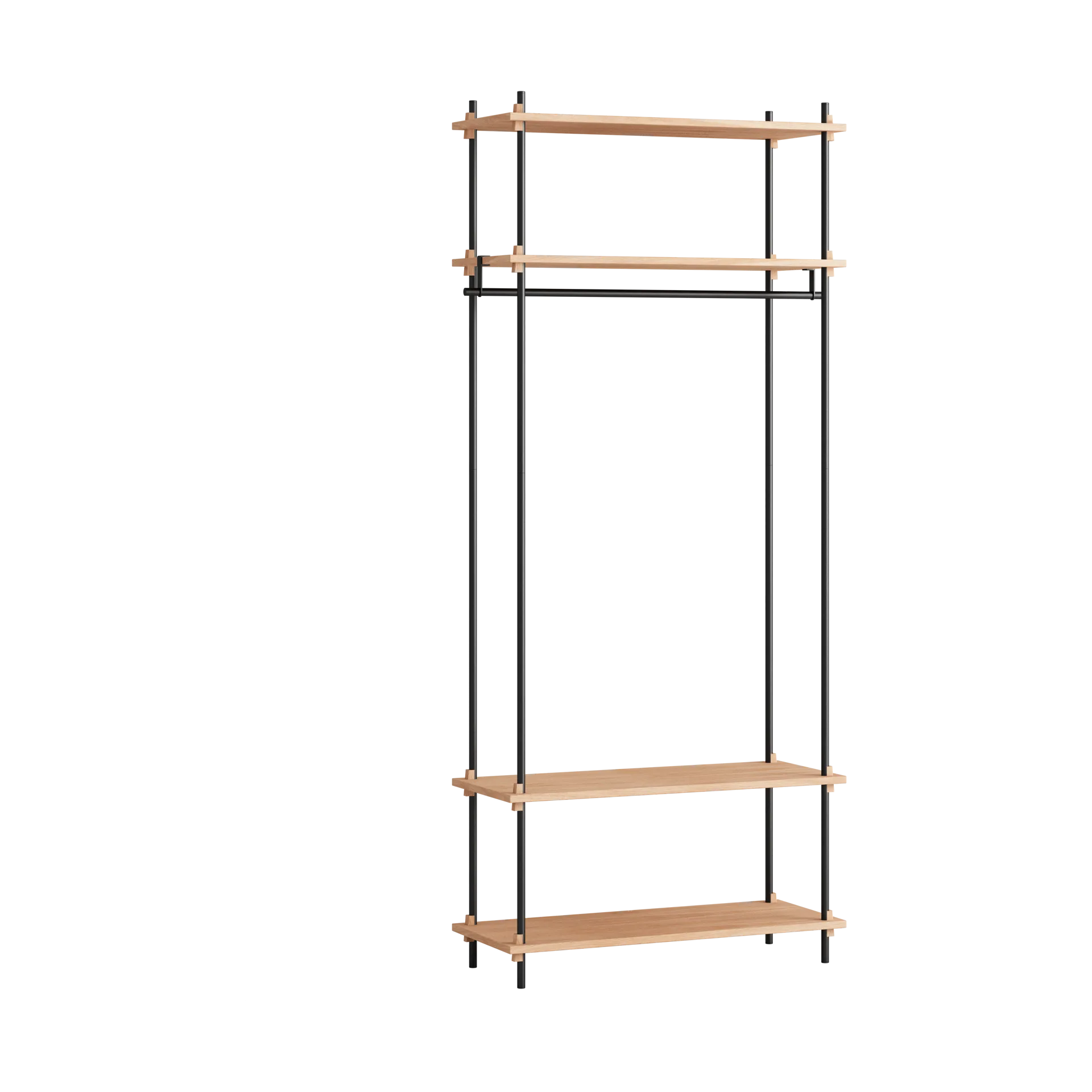 MOEBE Moebe shelving system s.200.1.F Tammi-musta