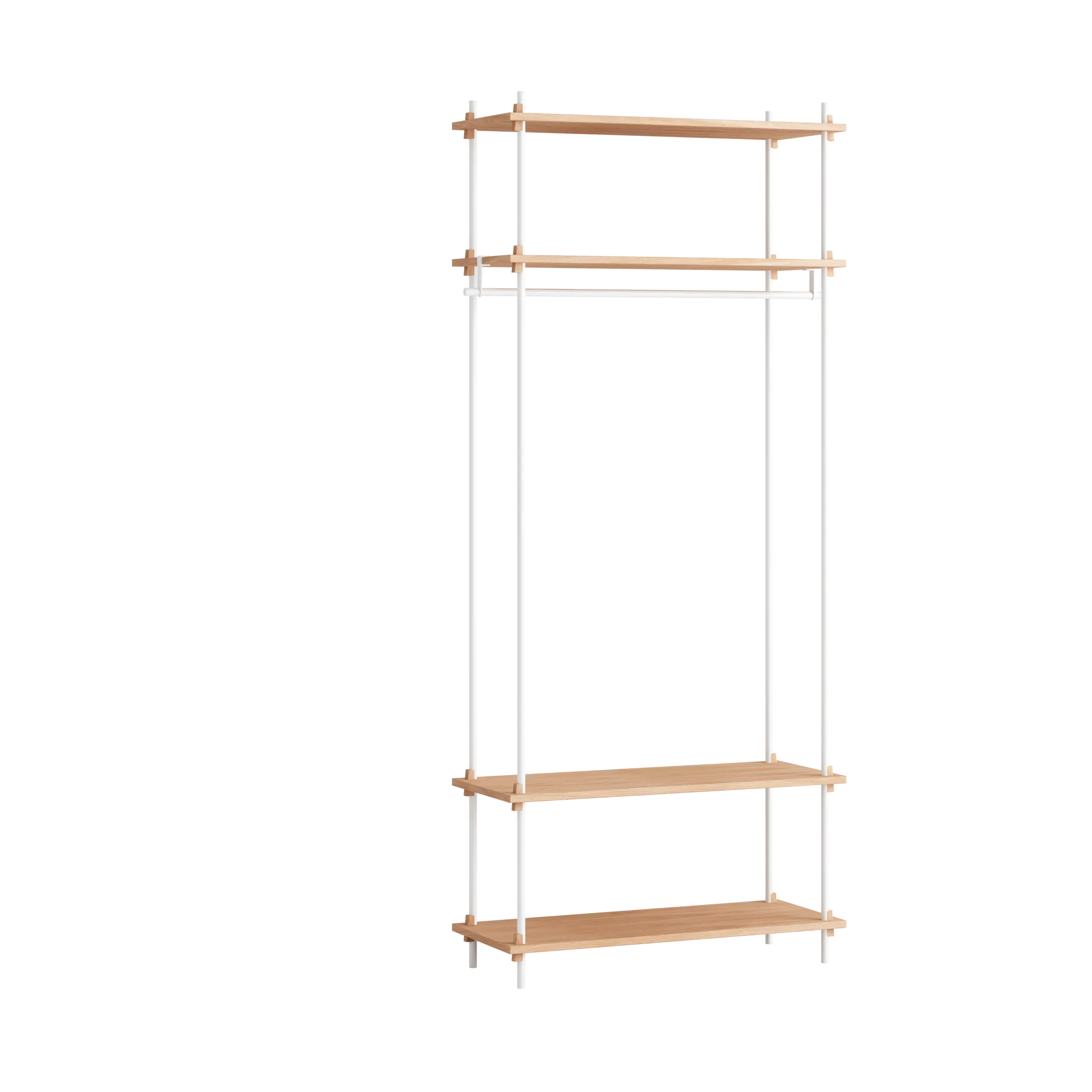 MOEBE Moebe shelving system s.200.1.F Tammi-valkoinen