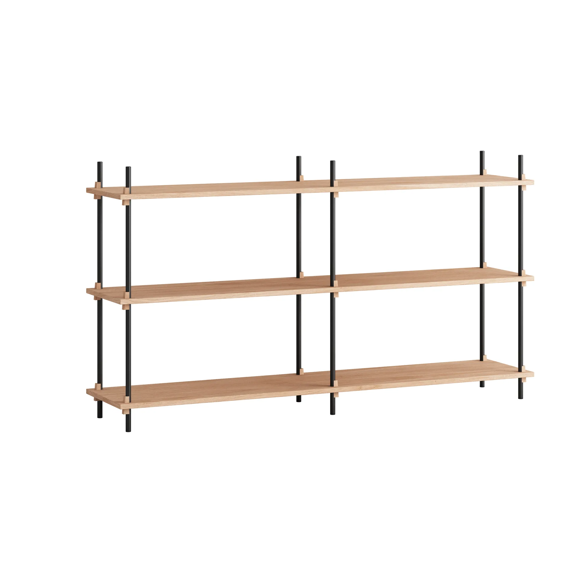 MOEBE Moebe shelving system s.85.2.B Tammi-musta