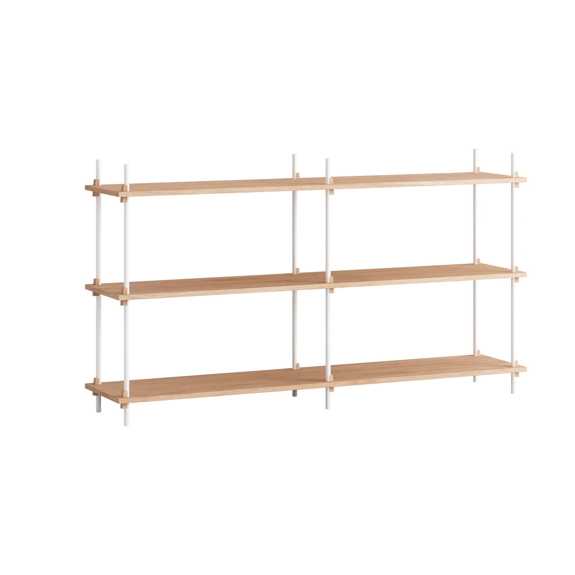 MOEBE Moebe shelving system s.85.2.B Tammi-valkoinen