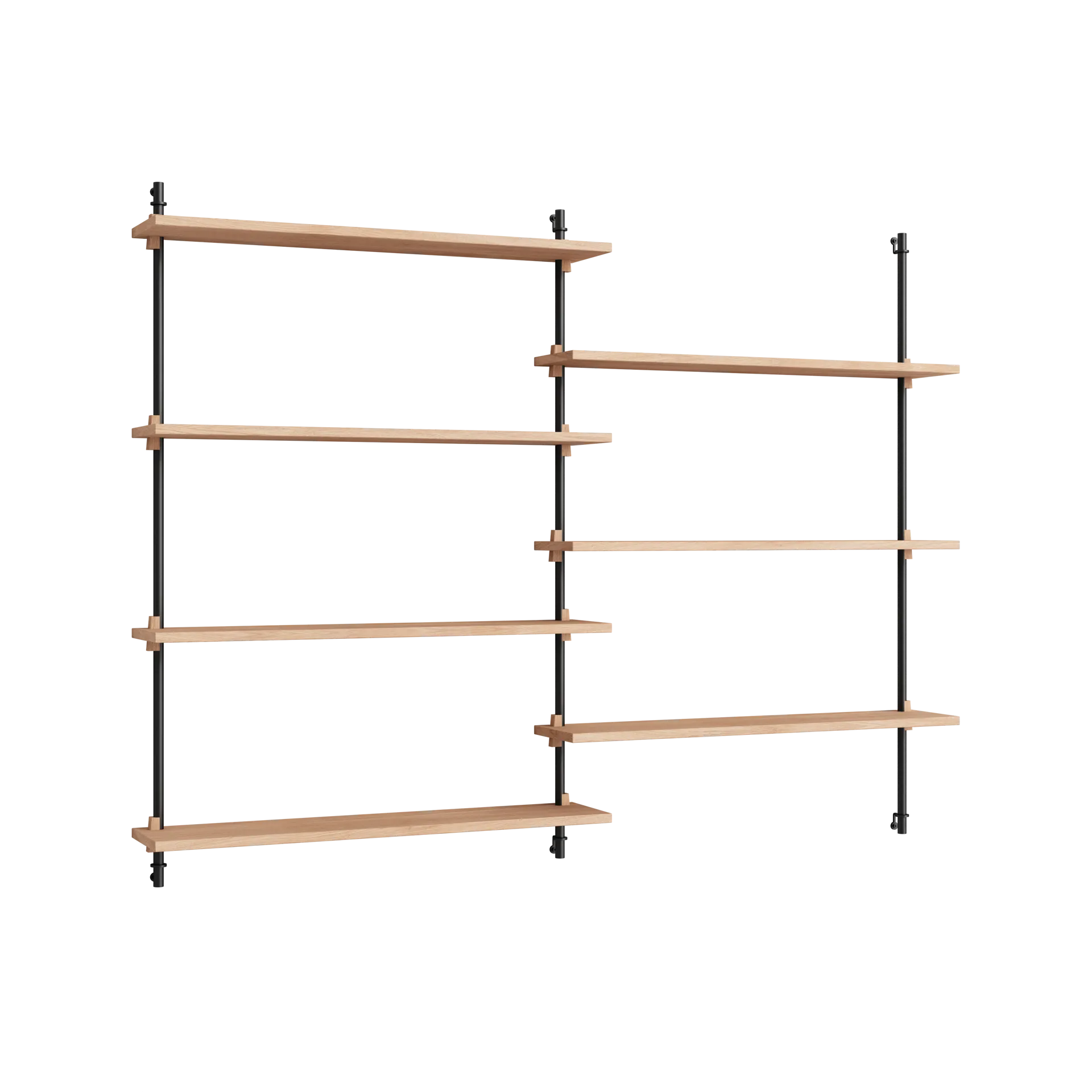 MOEBE Moebe wall shelving ws.115.2 Tammi-musta