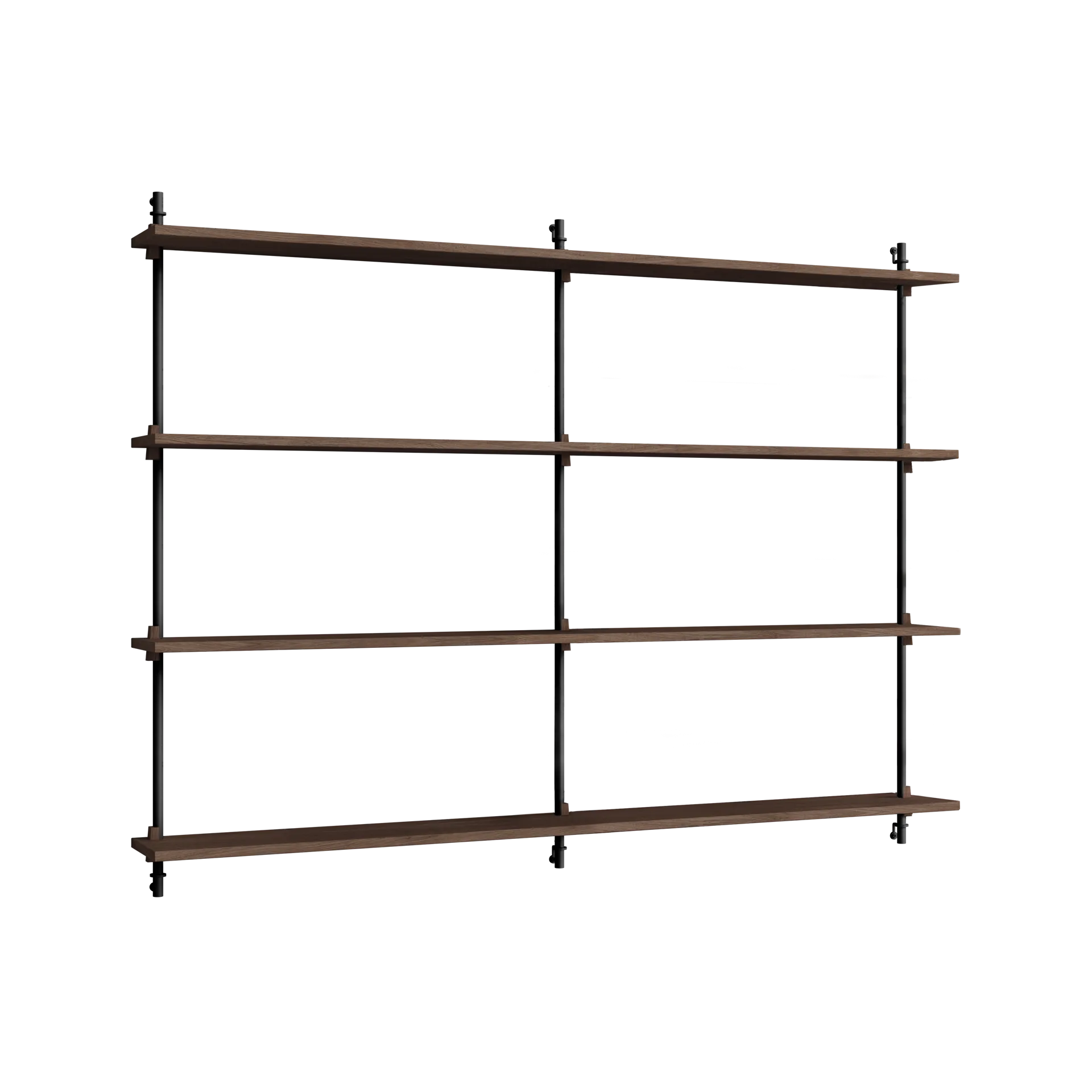 MOEBE Moebe wall shelving ws.115.2.B Poltettu tammi-musta