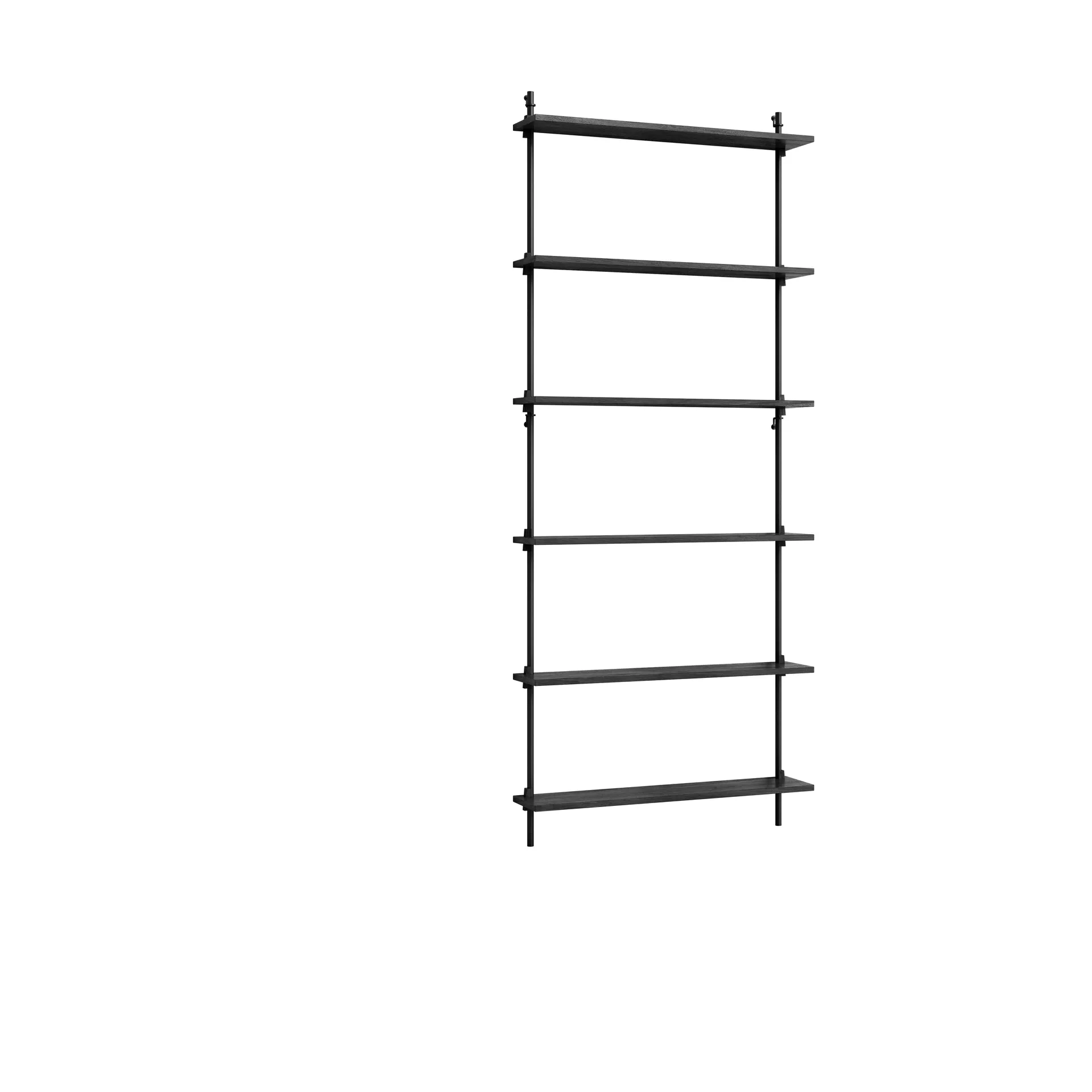 MOEBE Moebe wall shelving ws.200.1 Musta
