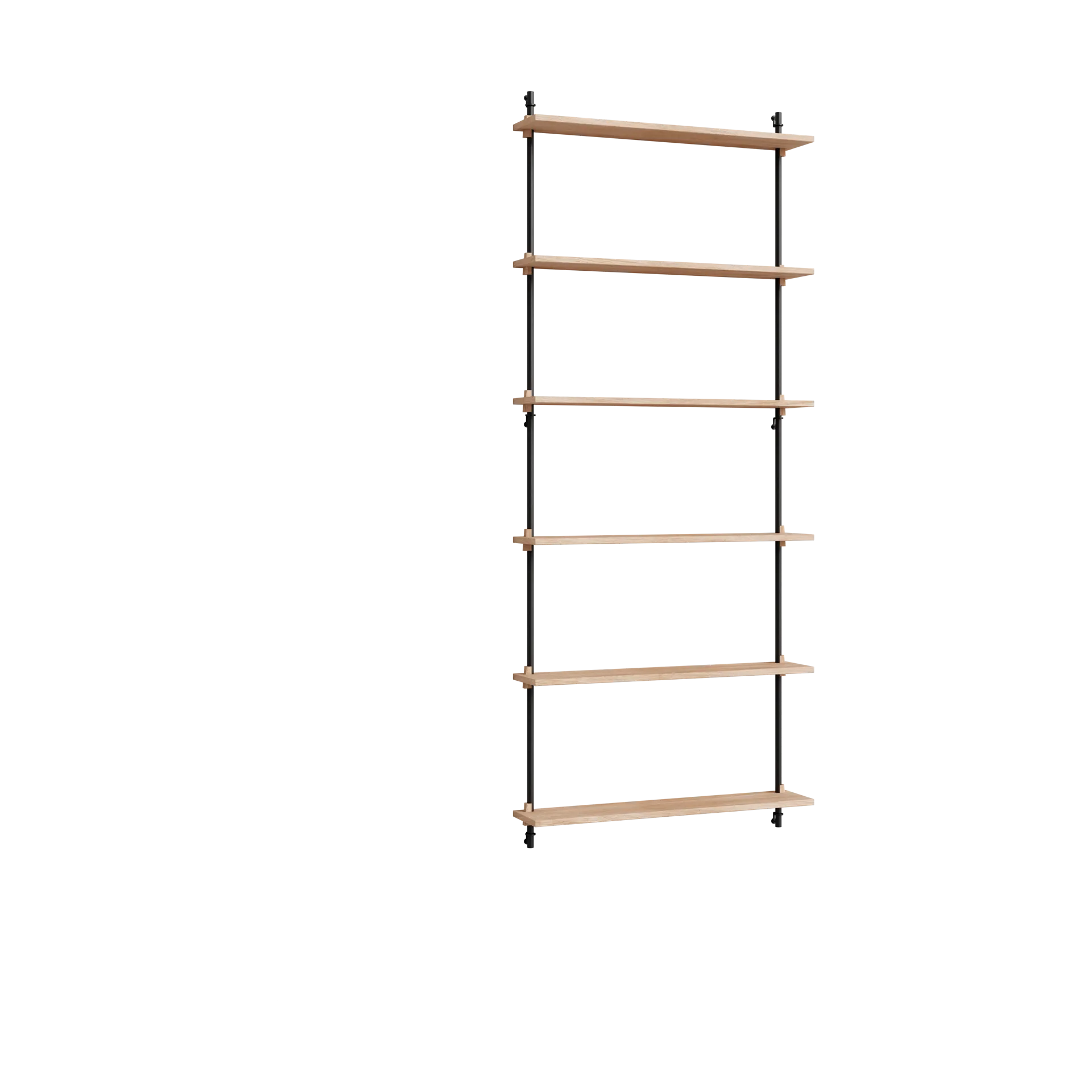 MOEBE Moebe wall shelving ws.200.1 Tammi-musta