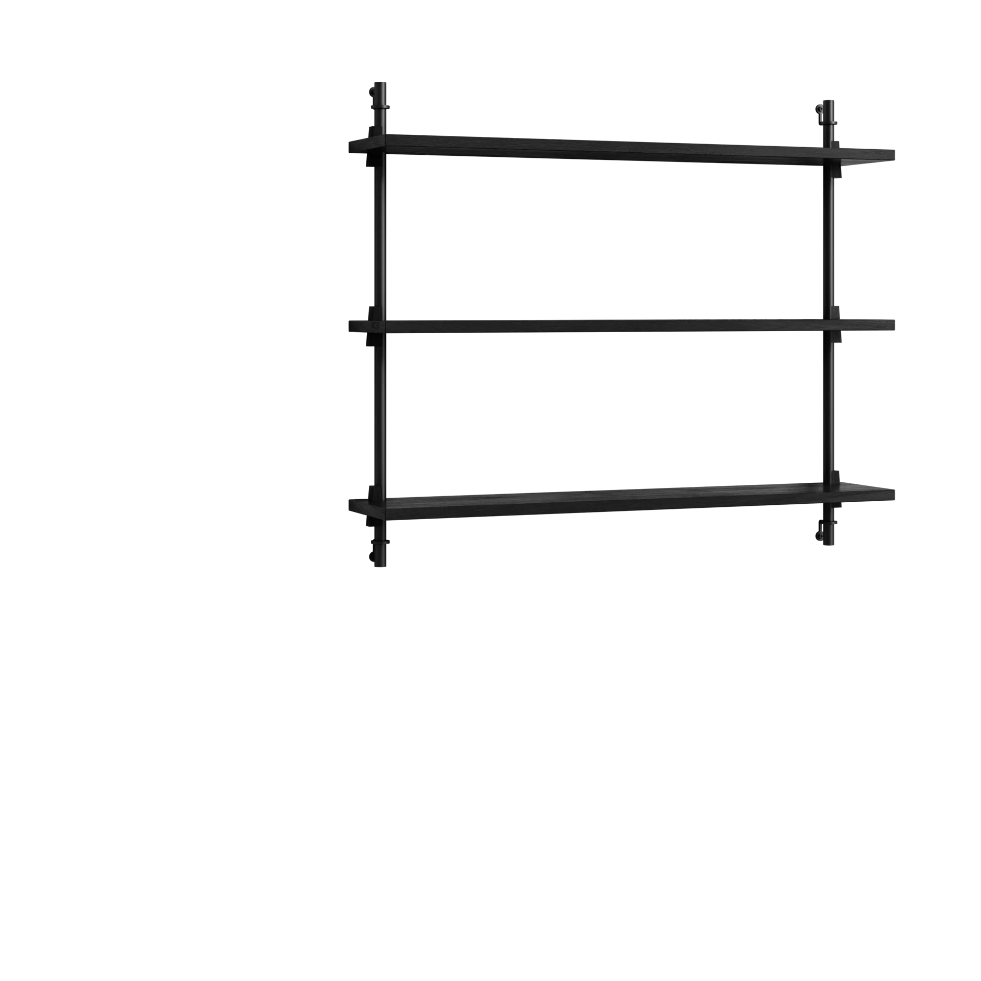 MOEBE Moebe wall shelving ws.65.1 Musta