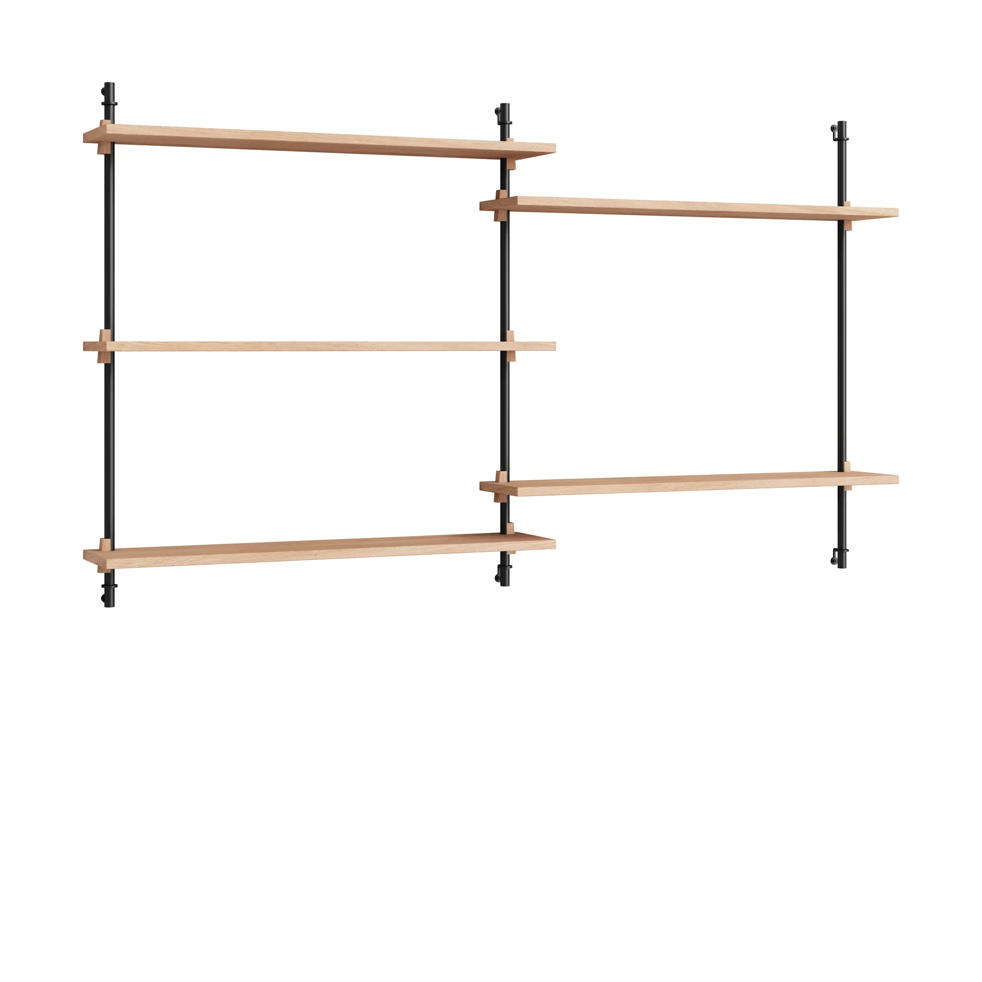MOEBE Moebe wall shelving ws.85.2.B Tammi-musta