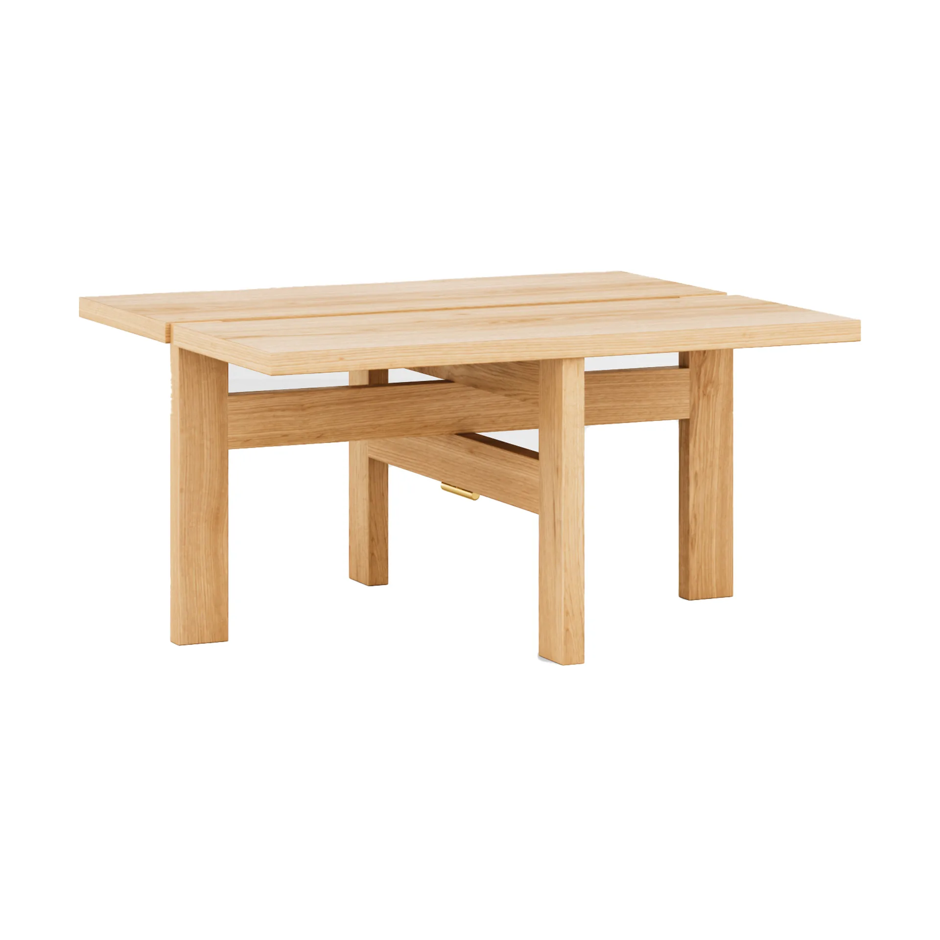 MOEBE Moebe rectangular coffee table -sohvapöytä small Tammi
