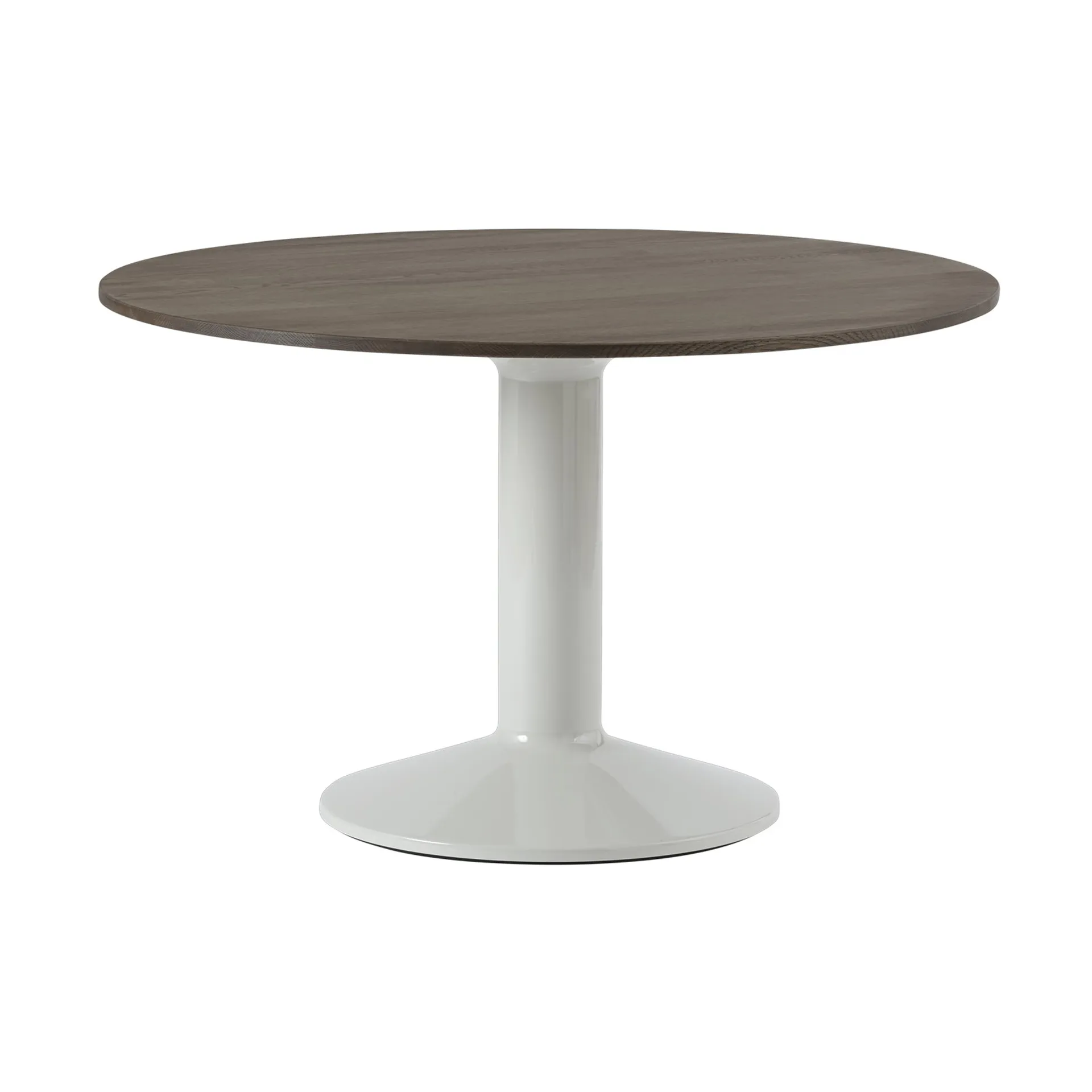 Muuto Midst pilaripöytä Dark oiled oak-grey, Ø120 cm