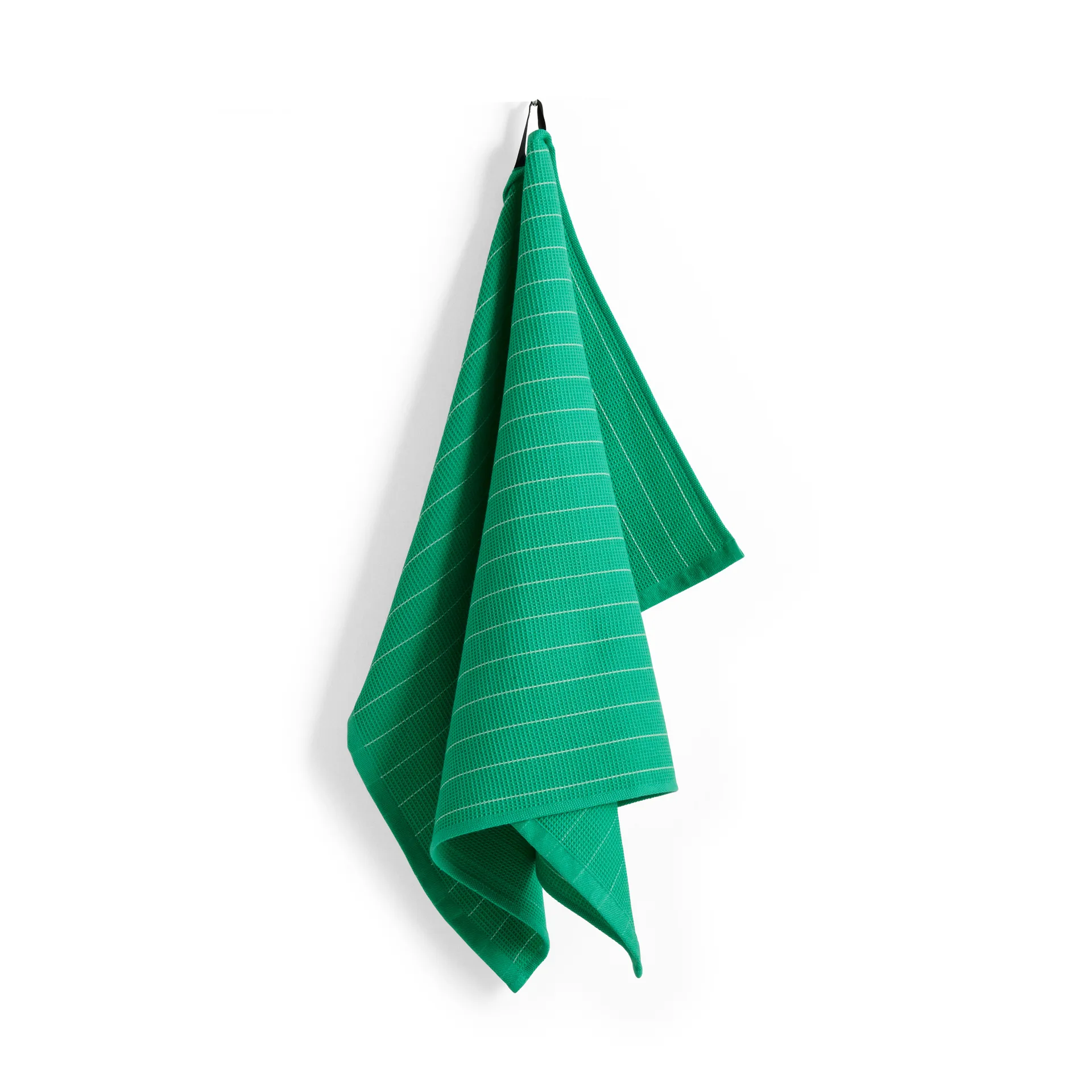 HAY Canteen keittiöpyyhe 52x80 cm Emerald pinstripe