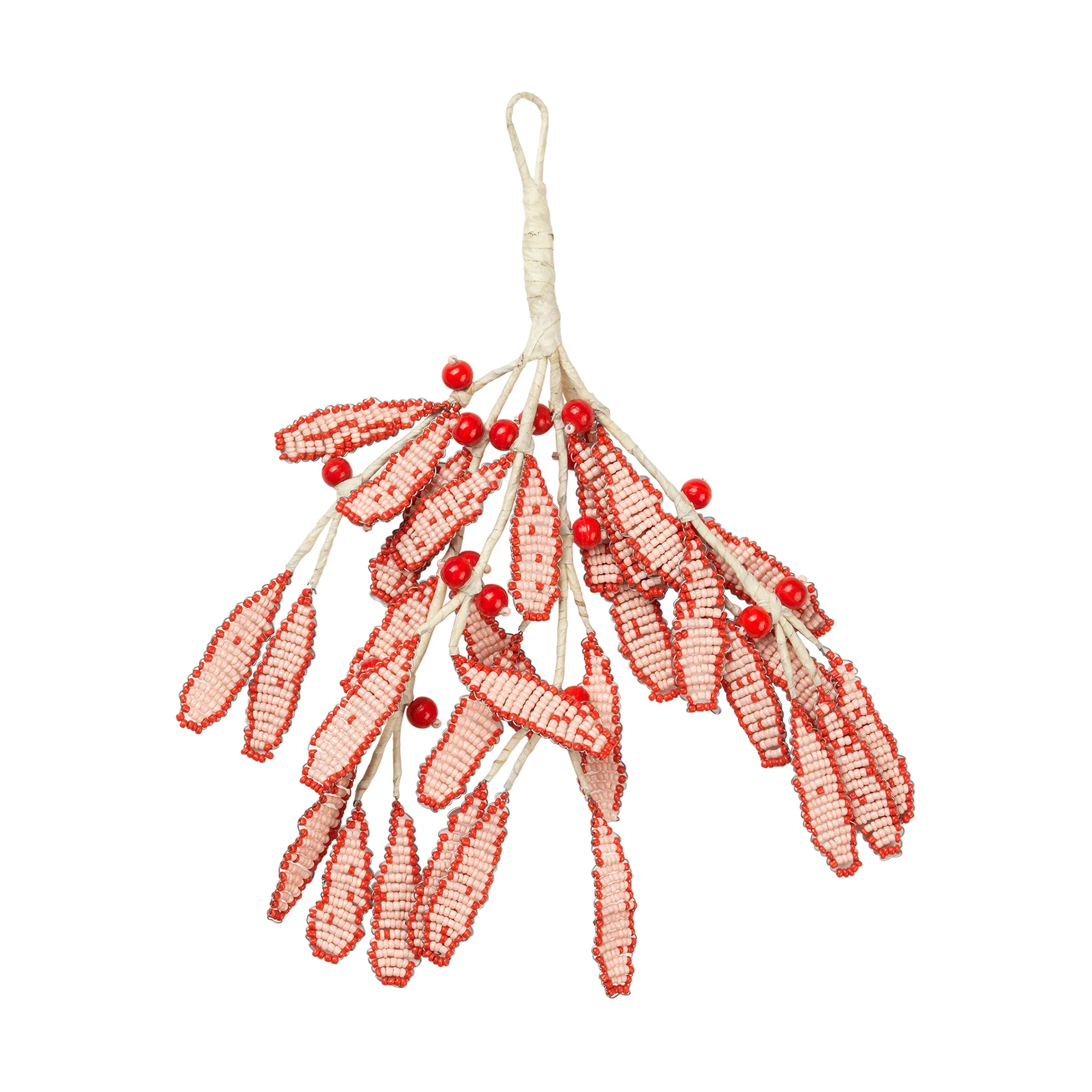 Broste Copenhagen Mistletoe ripustettava koriste 17 x 18 cm Pumpkin orange