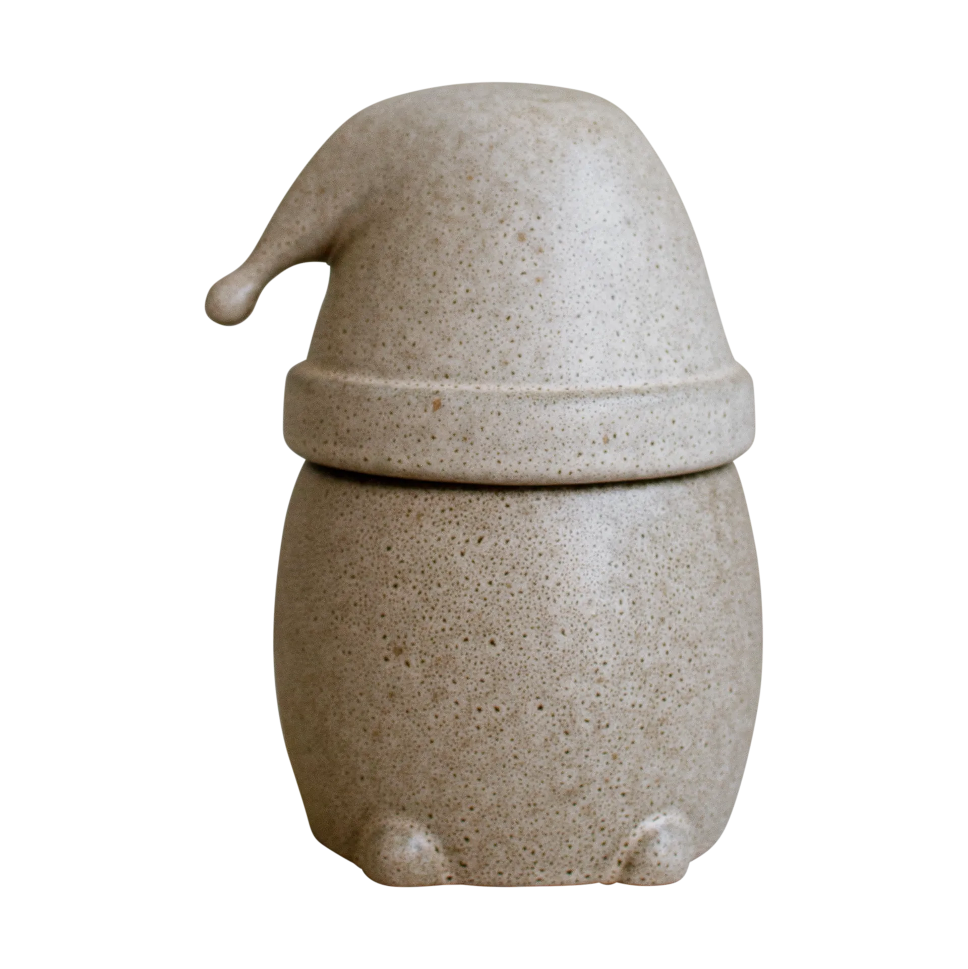 DBKD Eating Santa -kulho kannellinen, suuri Beige