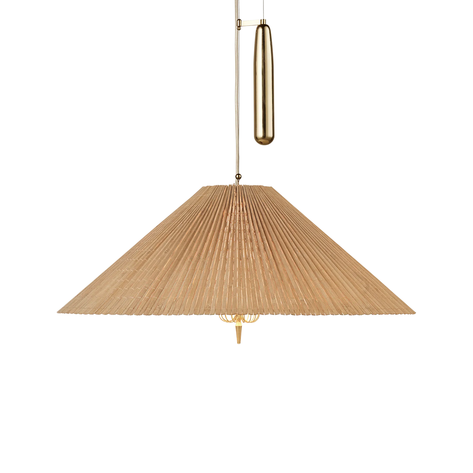 GUBI A1972 kattovalaisin Ø60 cm Bambu-messinki