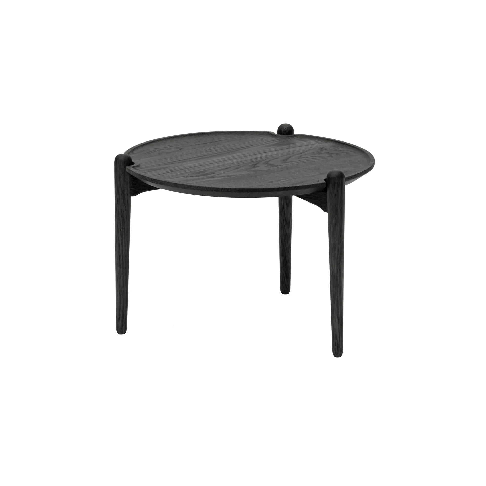 Design House Stockholm Aria soffbord Musta tammi, Ø50x37 cm