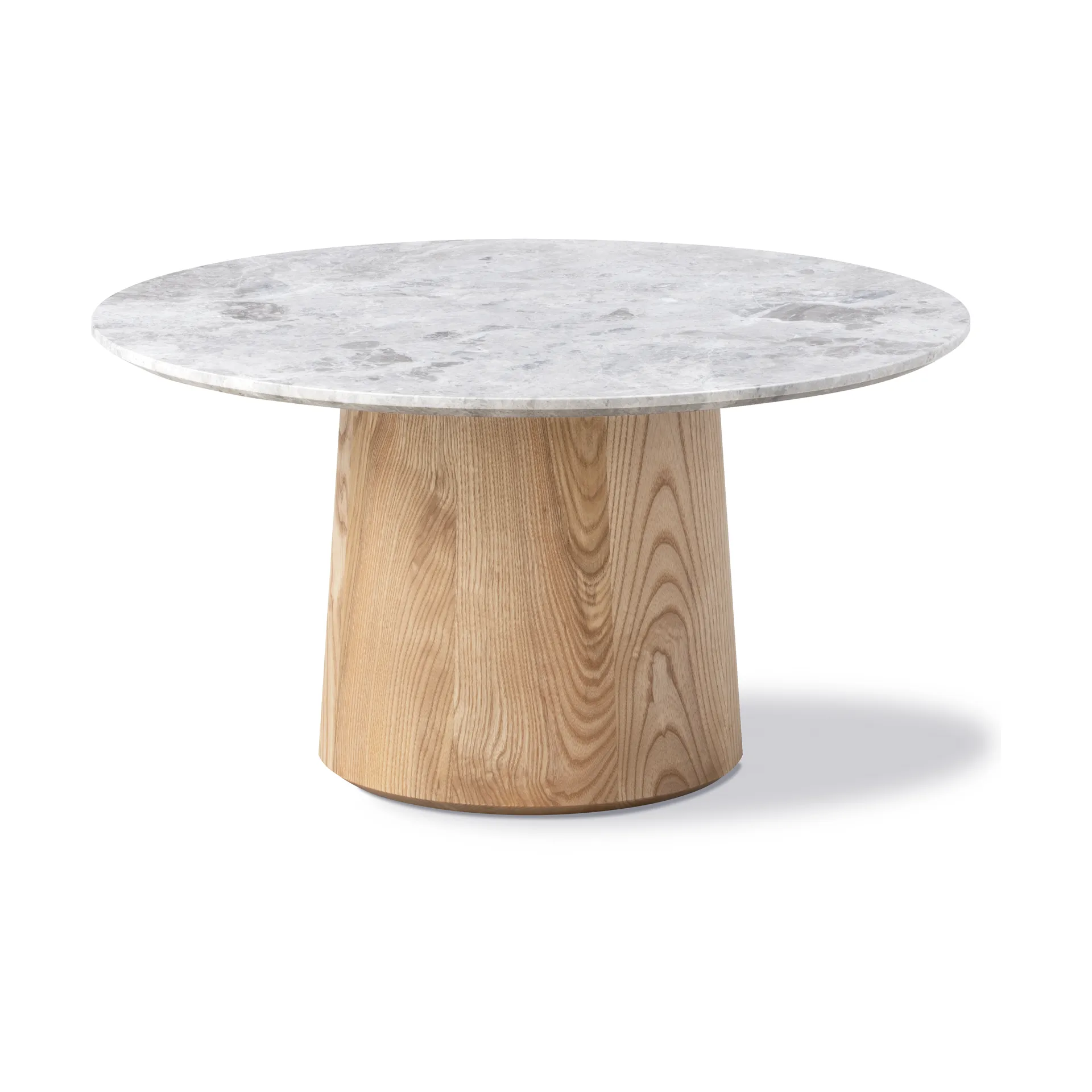 Fredericia Furniture Niveau-sohvapöytä Ø61 cm Tundra Grey-ash öljykäsitelty