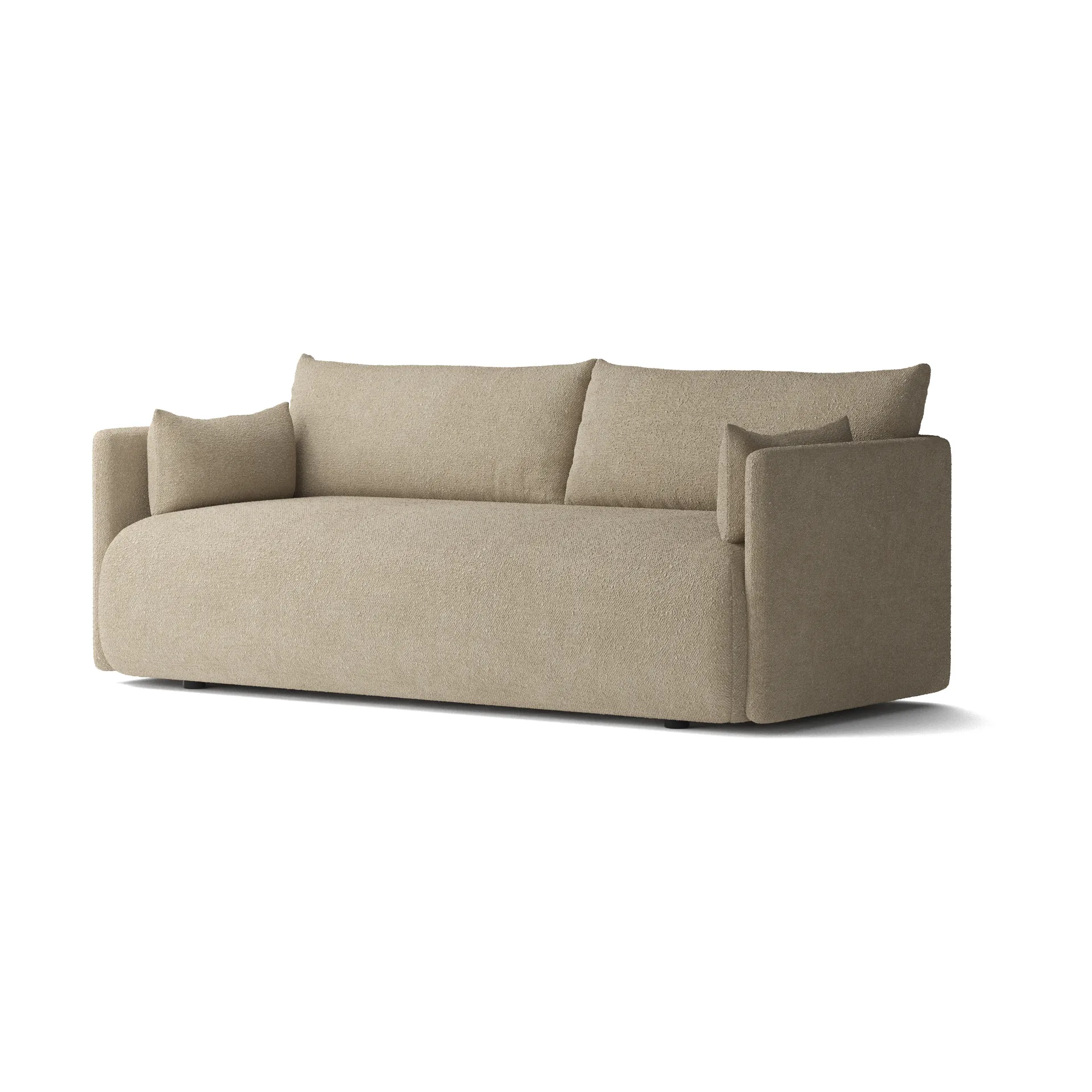 Audo Copenhagen Offset sohva 2-istuttava Audo Bouclé 02 Beige
