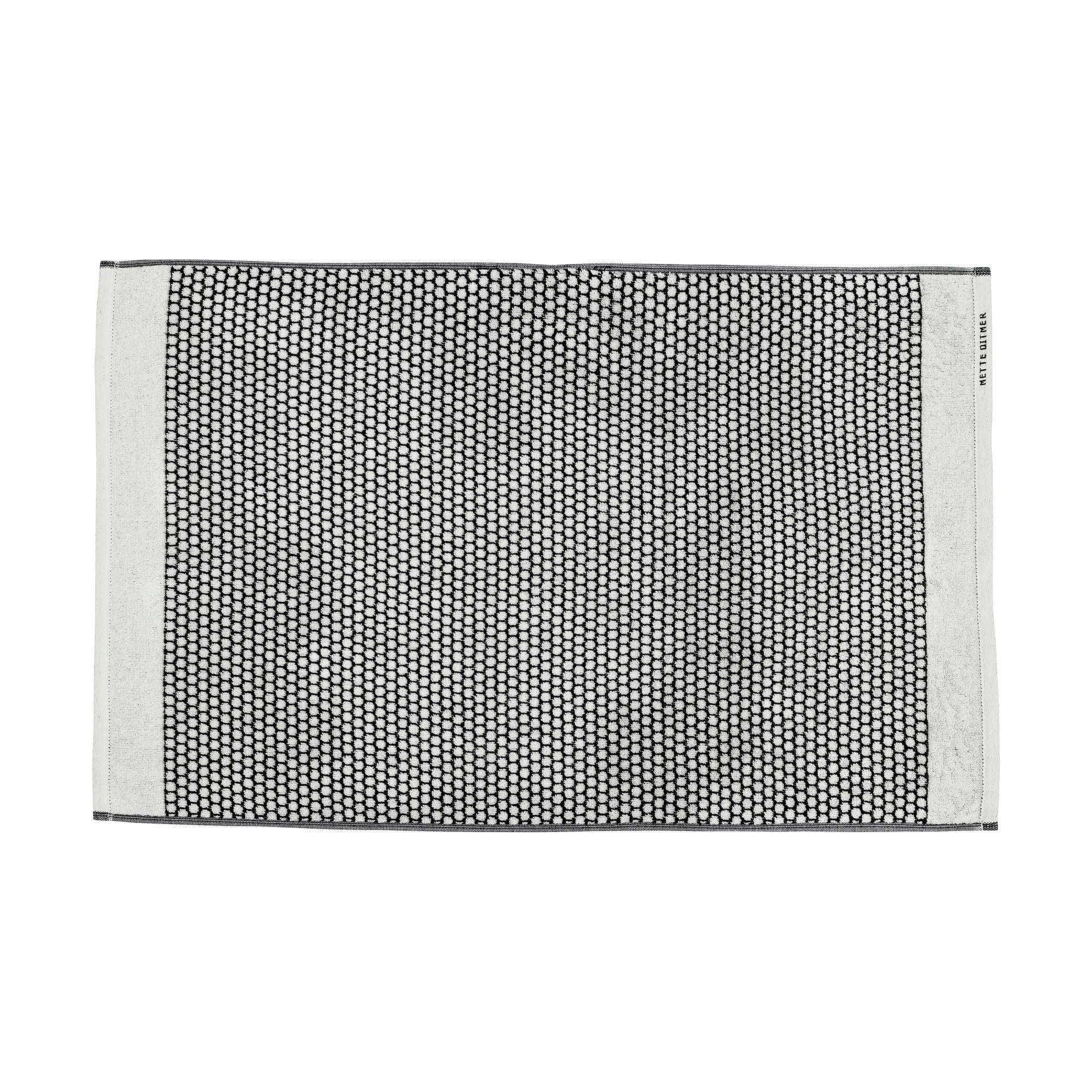 Mette Ditmer Grid kylpyhuonematto 50x80 cm Musta-off white