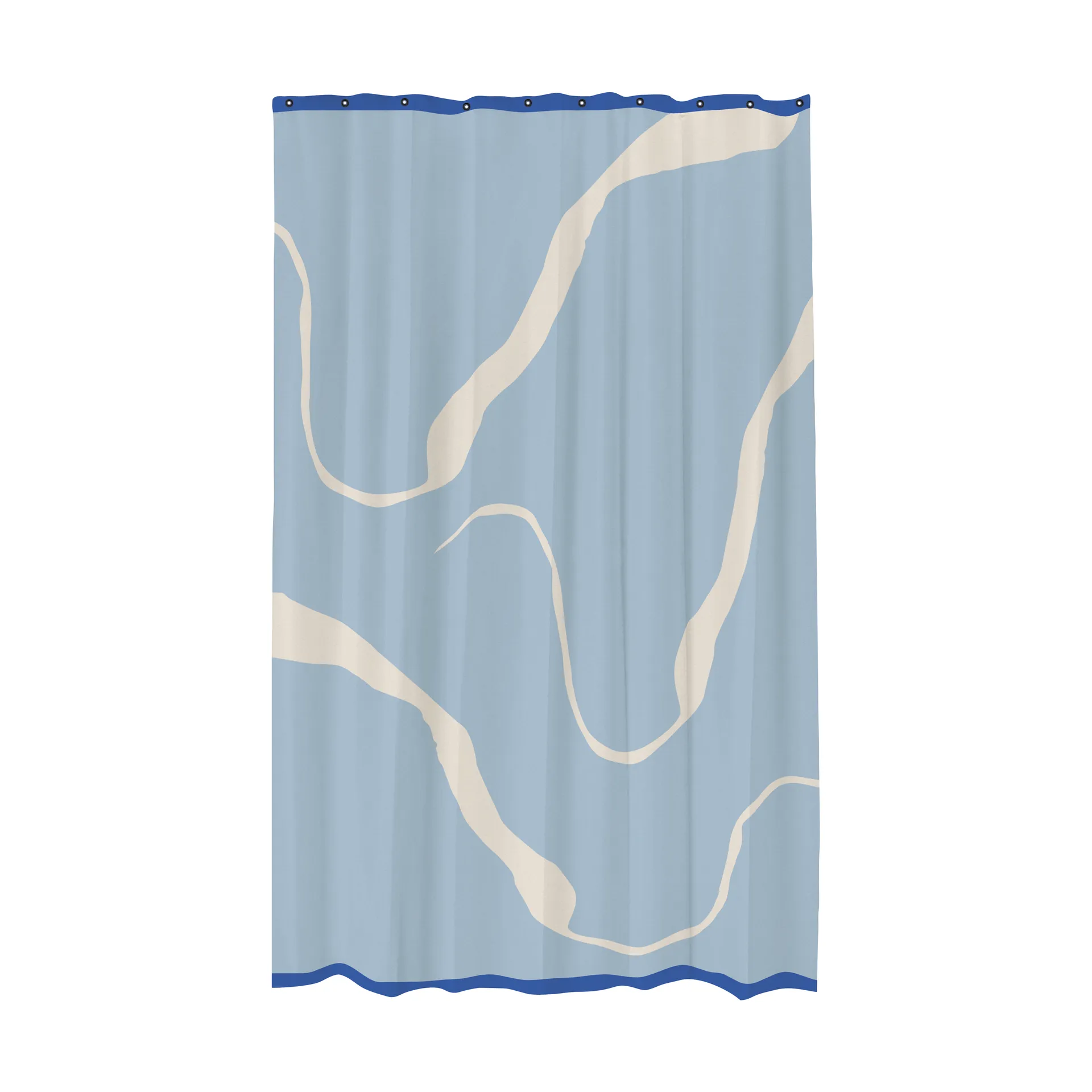 Mette Ditmer Nova Arte suihkuverho 150x200 cm Light blue-off-white