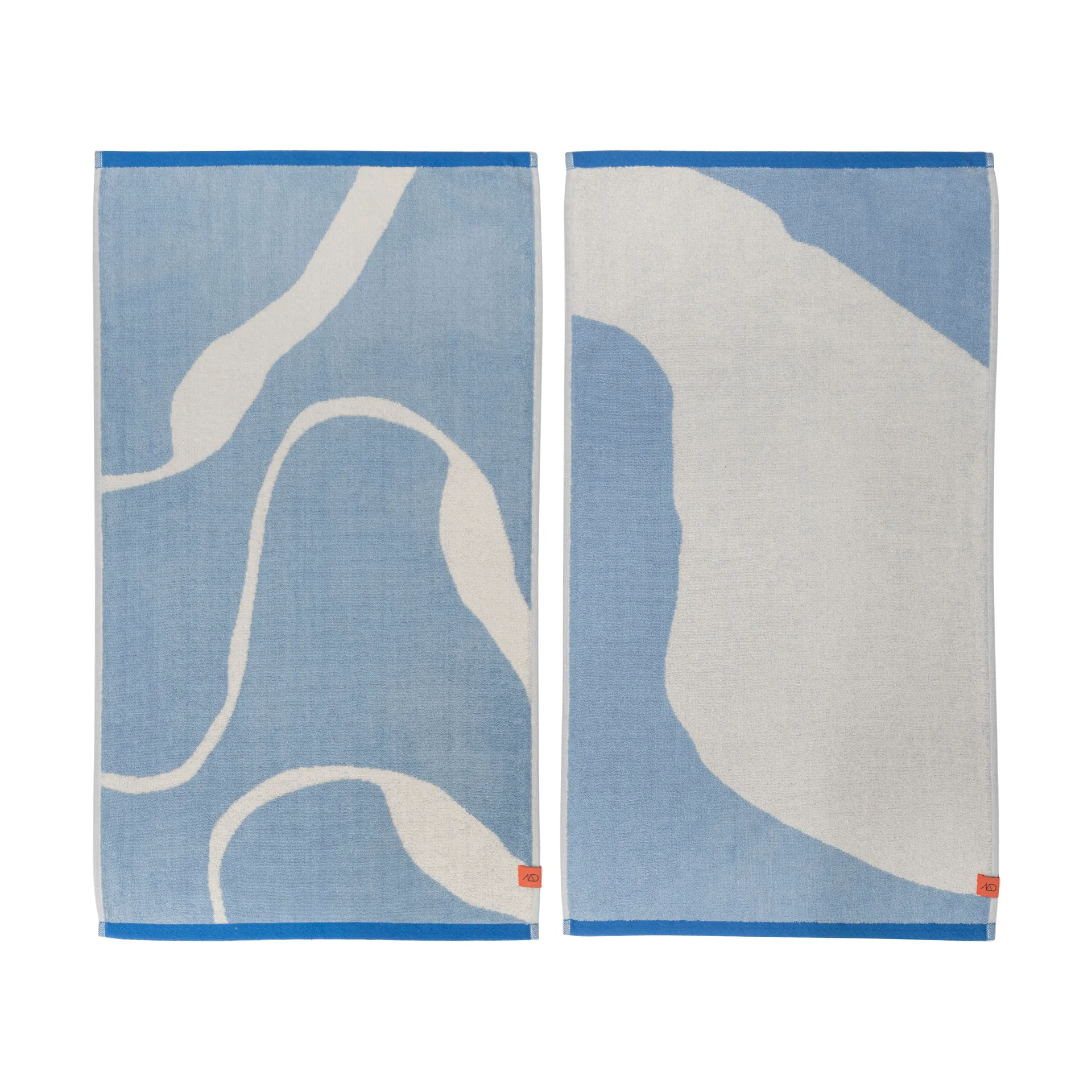 Mette Ditmer Nova Arte vieraspyyhe 40x55 cm 2 kpl Light blue-off-white
