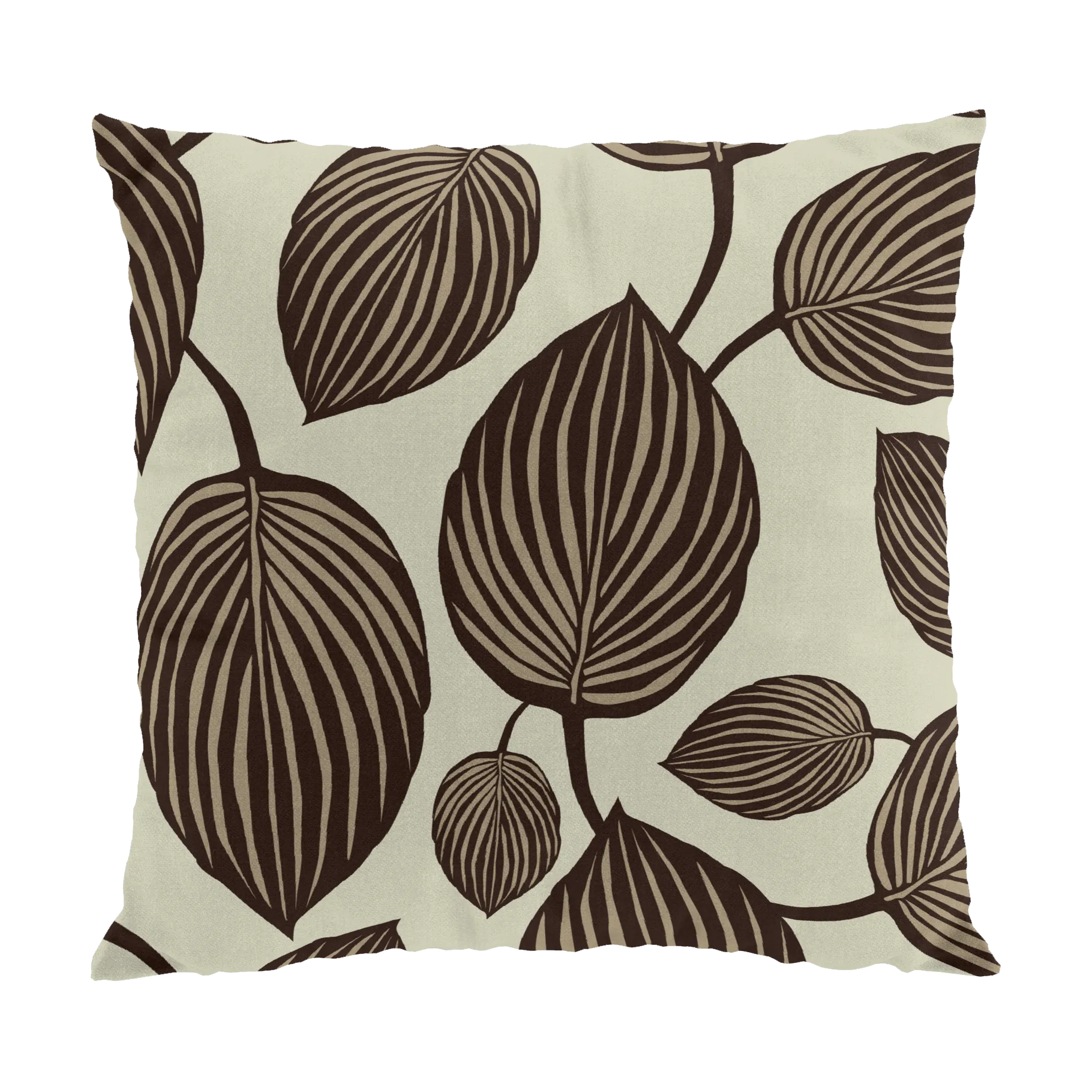 Arvidssons Textil Lyckans blad tyynynpäällinen 45x45 cm Ruskea