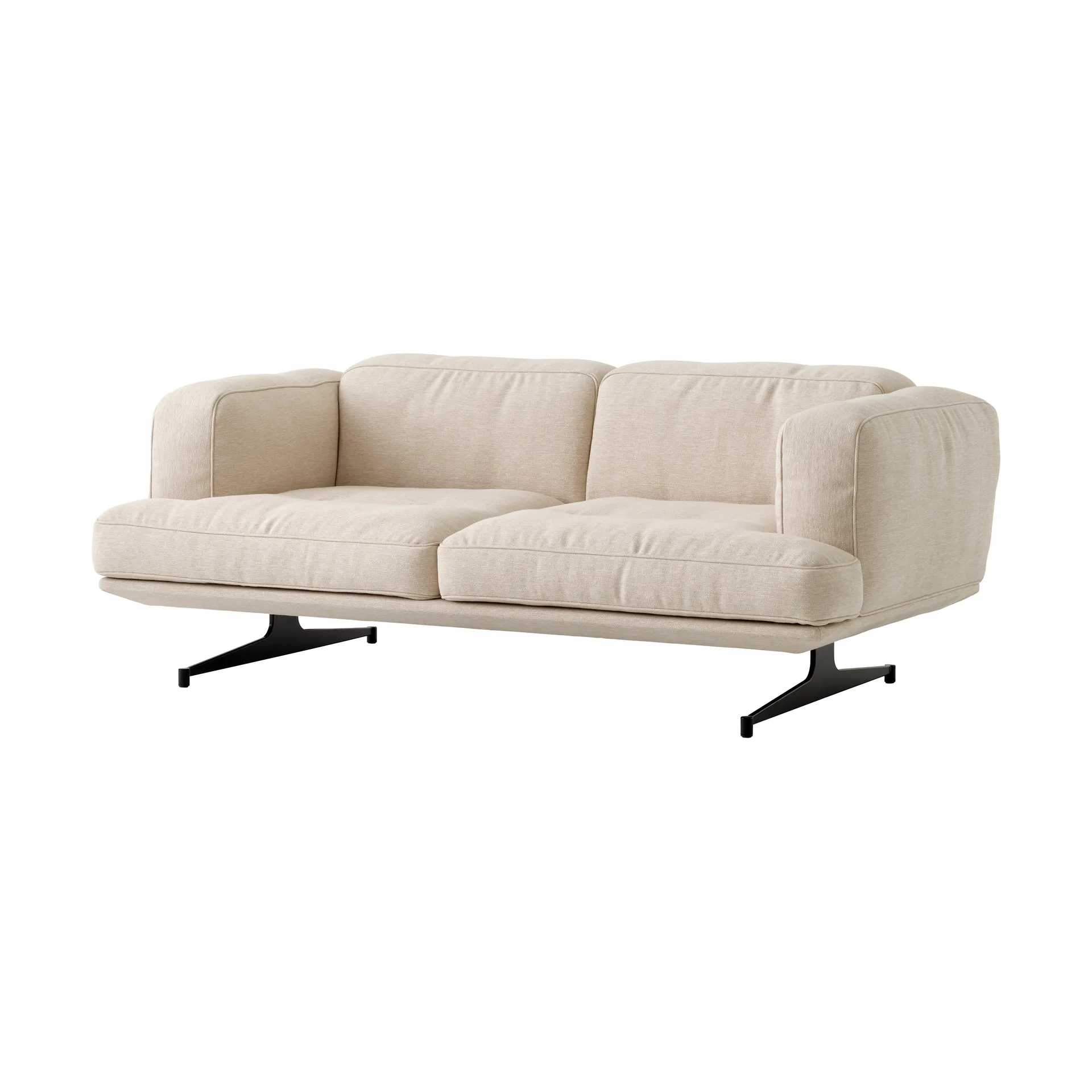 &Tradition Inland AV22 sohva 2-paikkainen Clay 0011-warm black