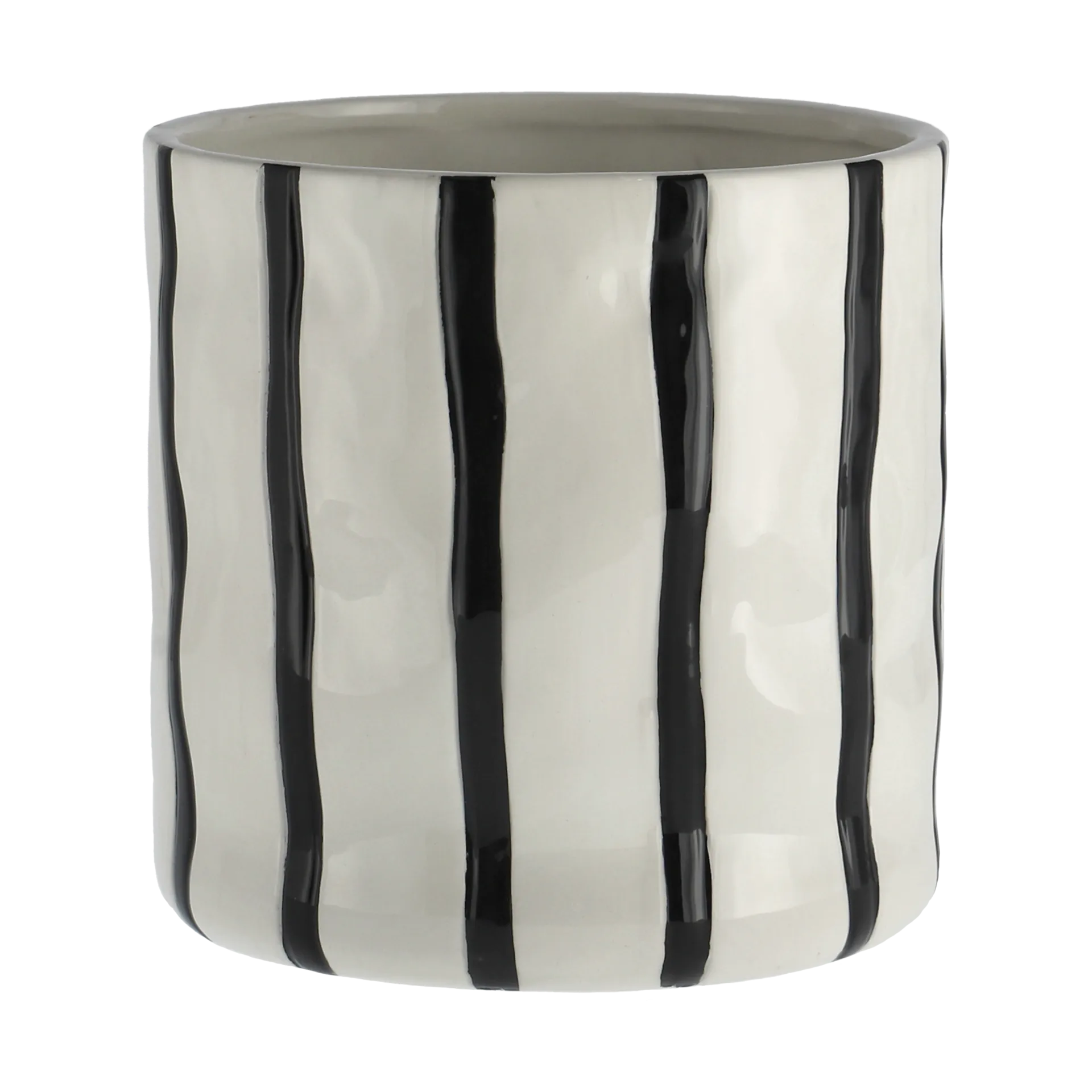 Scandi Living Thrive ruukku Ø16 cm Valkoinen-musta