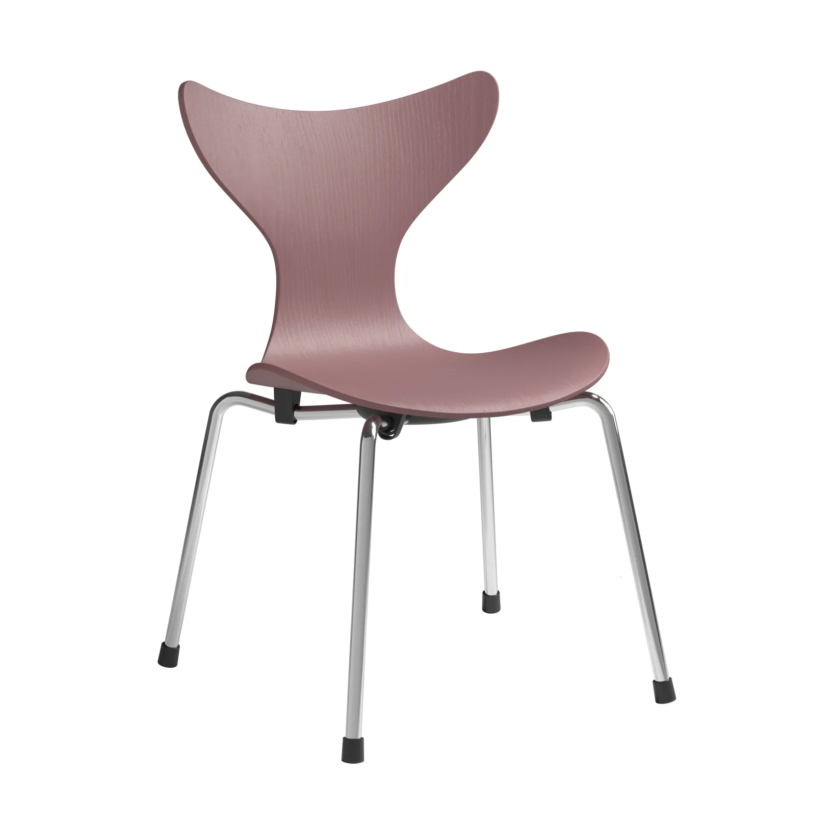 Fritz Hansen Liljan-lastentuoli Wild rose maalattu pihlaja-kromi