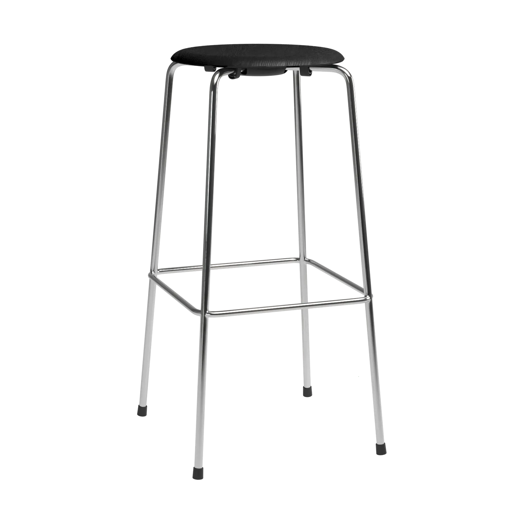Fritz Hansen High Dot baarijakkara Musta saarni-kromi