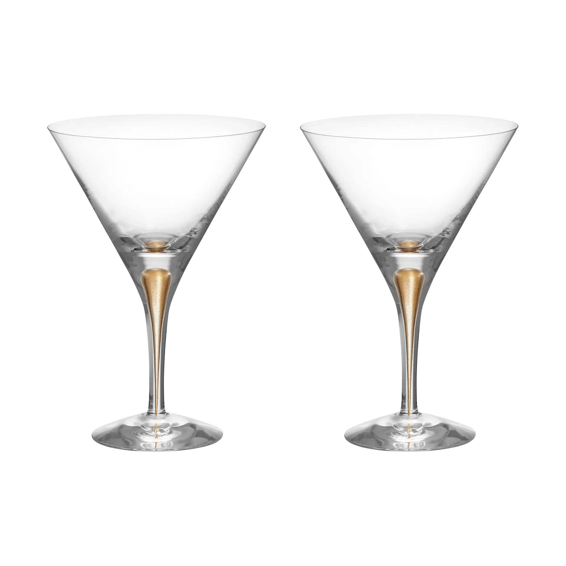 Orrefors Intermezzo martinilasi 25 cl 2 kpl Kulta