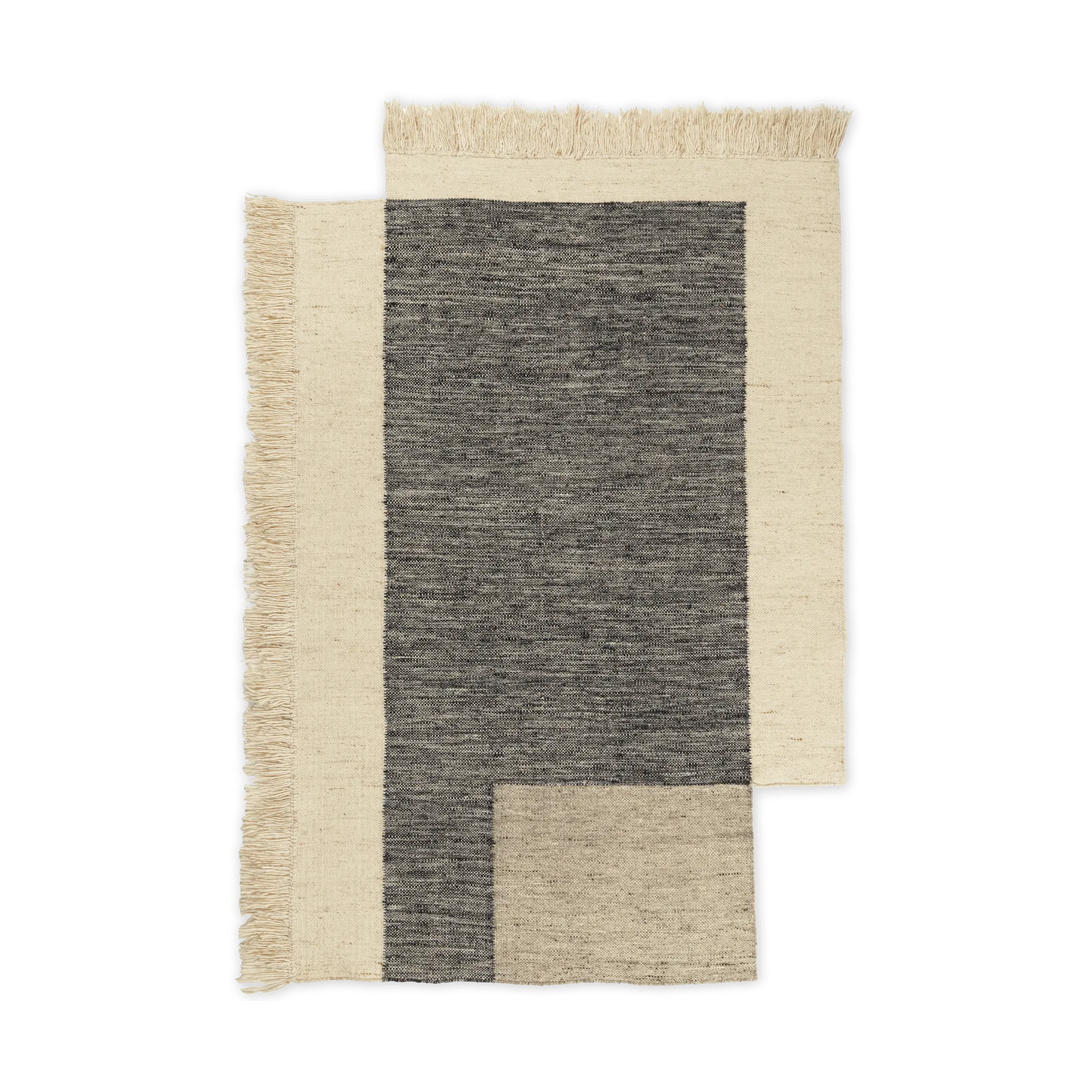 Ferm Living Counter villamatto Hiili-vaaleanharmaa, 140x200 cm