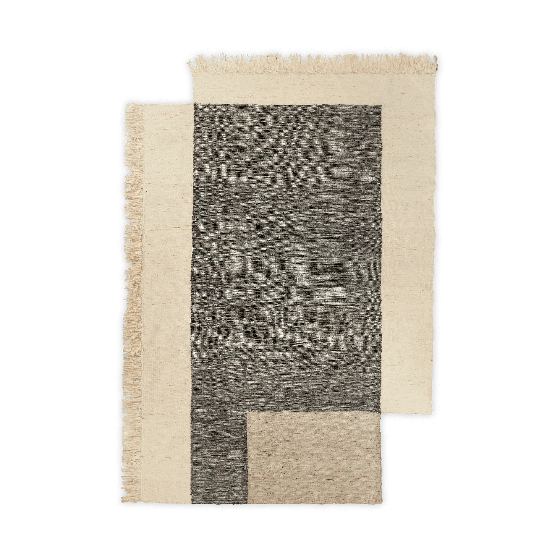 Ferm Living Counter villamatto Harmaa-valkoinen, 200x300 cm