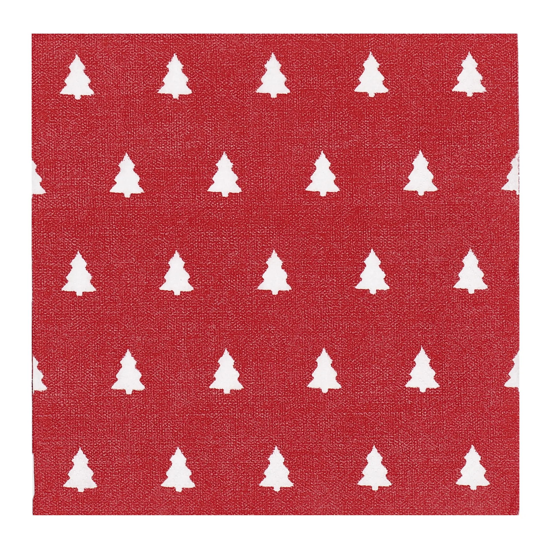 Scandi Essentials Linen trees -lautasliina 33 x 33 cm 20-pakkaus Red