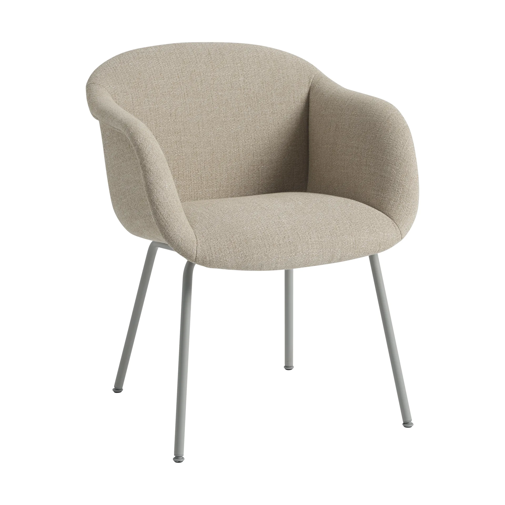 Muuto Fiber Soft Armchair tube pohja Ecriture 240/Grey