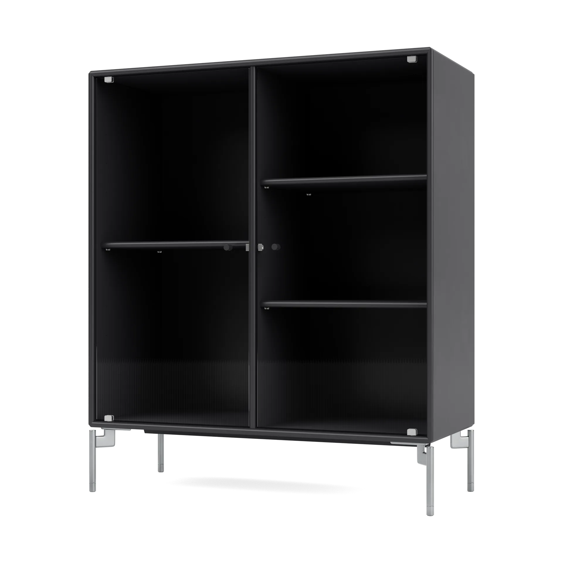 Montana Ripple II vitriinikaappi 69,6x82,2x30 cm Anthracite-jalat chrome