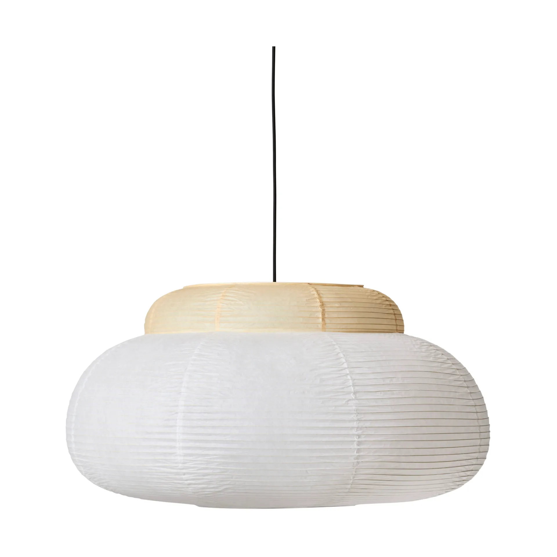 Made By Hand Papier Single riippuvalaisin Ø80 cm Soft yellow