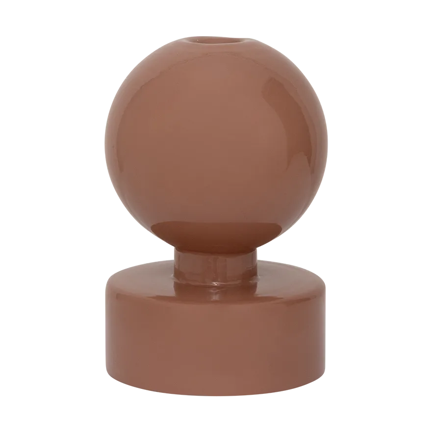 URBAN NATURE CULTURE Pallo B kynttilänjalka 13 cm Cameo brown
